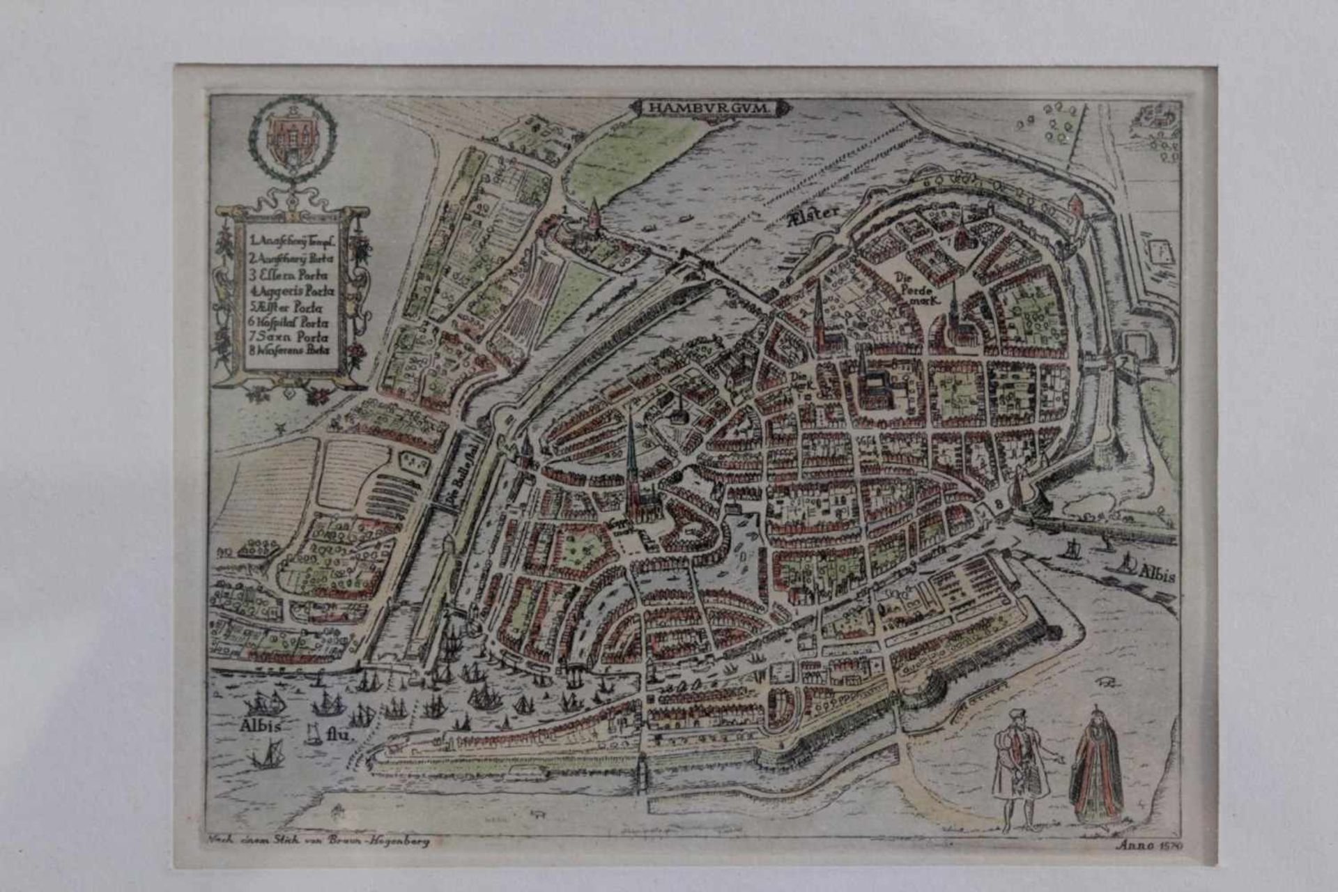 Konvolut Grafiken, 7 Stück1 Kupferstich aus dem 18. Jh. Die Festung Odenheim, im Passepartout ca. 26 - Bild 11 aus 12