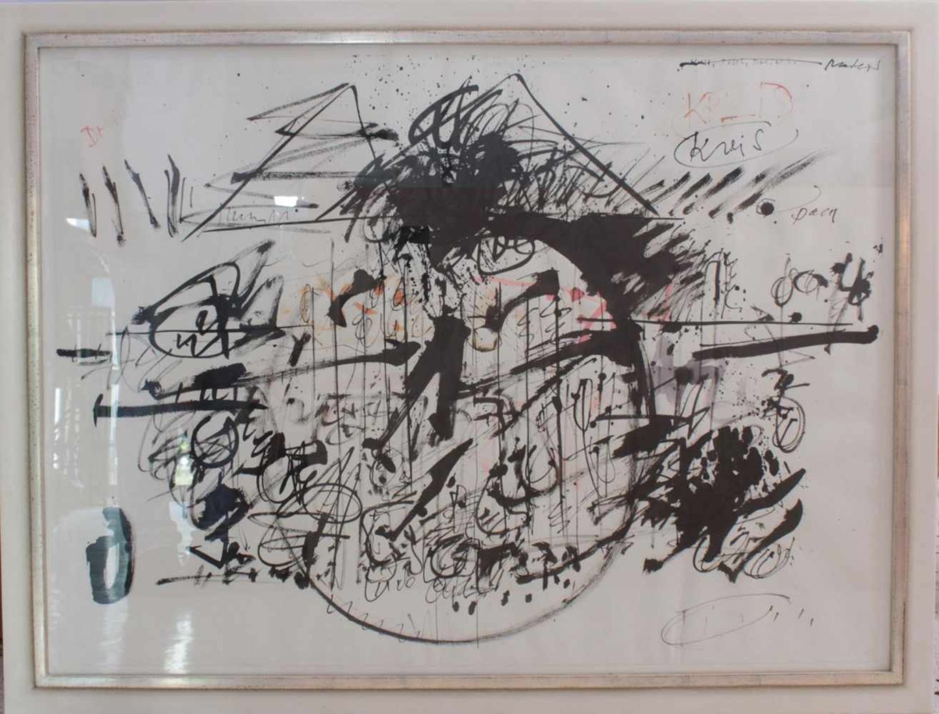 Frank Gyjho (1954)Farbserigraphie, "Kreis", ca. 77 x 106 cm. Gerahmt, ca. 120 x 92  cm