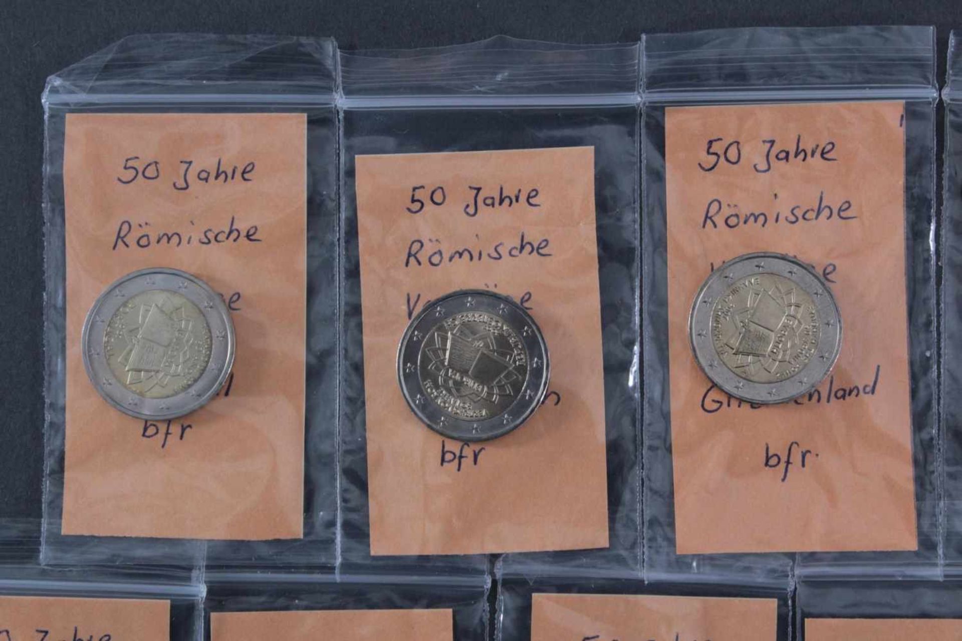 2 Euro 2007 - 50 Jahre Römische VerträgeAlle 17 Münzen (13 Länder, wobei Deutschland mit allen - Bild 2 aus 4