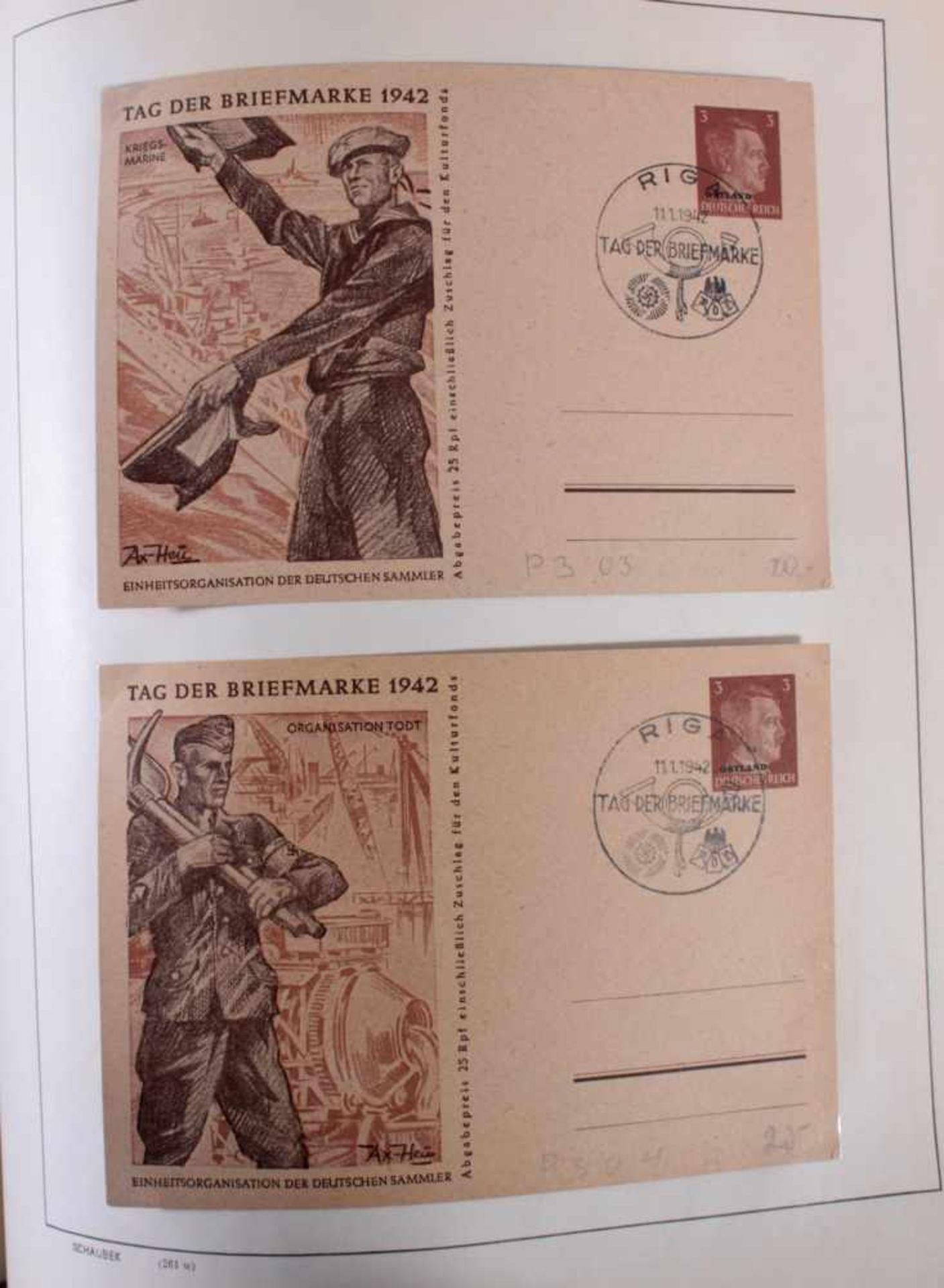 Lettland, gestempelte Sammlung 1918-1940 mit Belegen!1 Album. Sammlung mit auch einigen besseren - Image 23 of 23