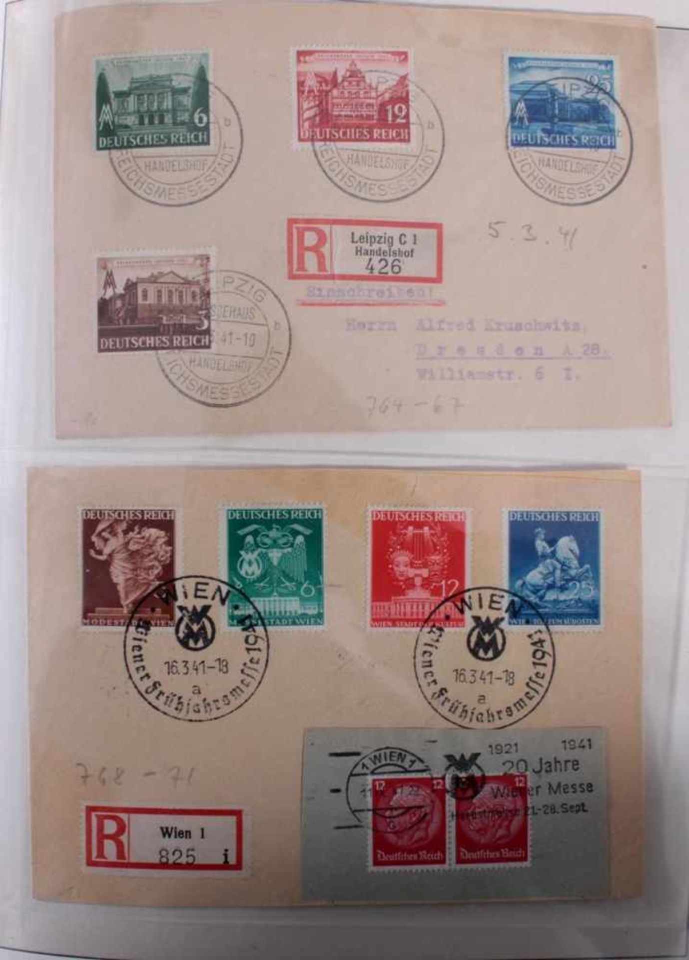 Sammlung Deutsches Reich 1933-1945 GestempeltOhne Blocks mit einigen interessanten Werten und - Bild 12 aus 14