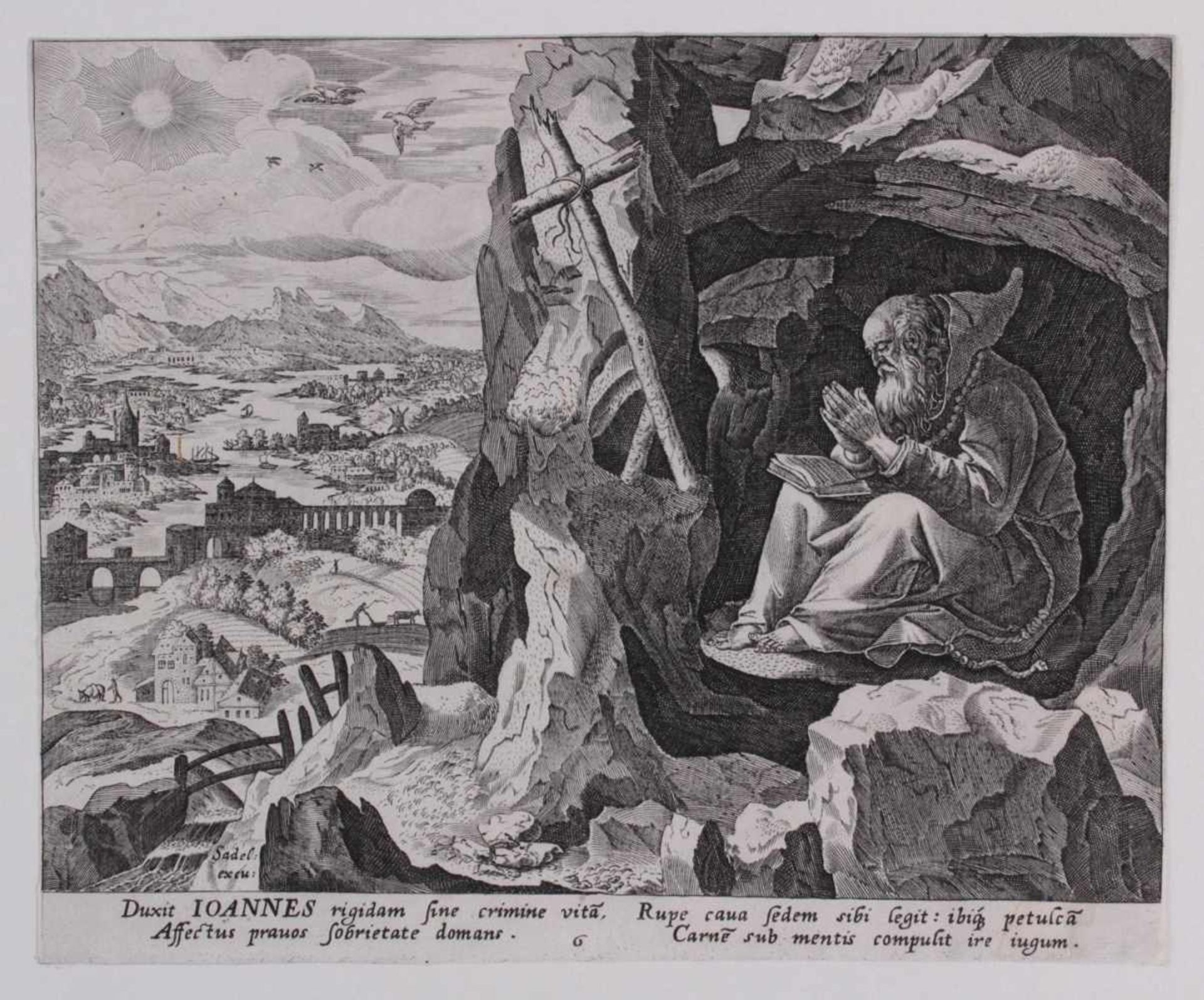 Sadeler, Johann der Ältere (Brüssel 1550 - um 1600 Venedig)Heiliger Johannes (Klimakos) -