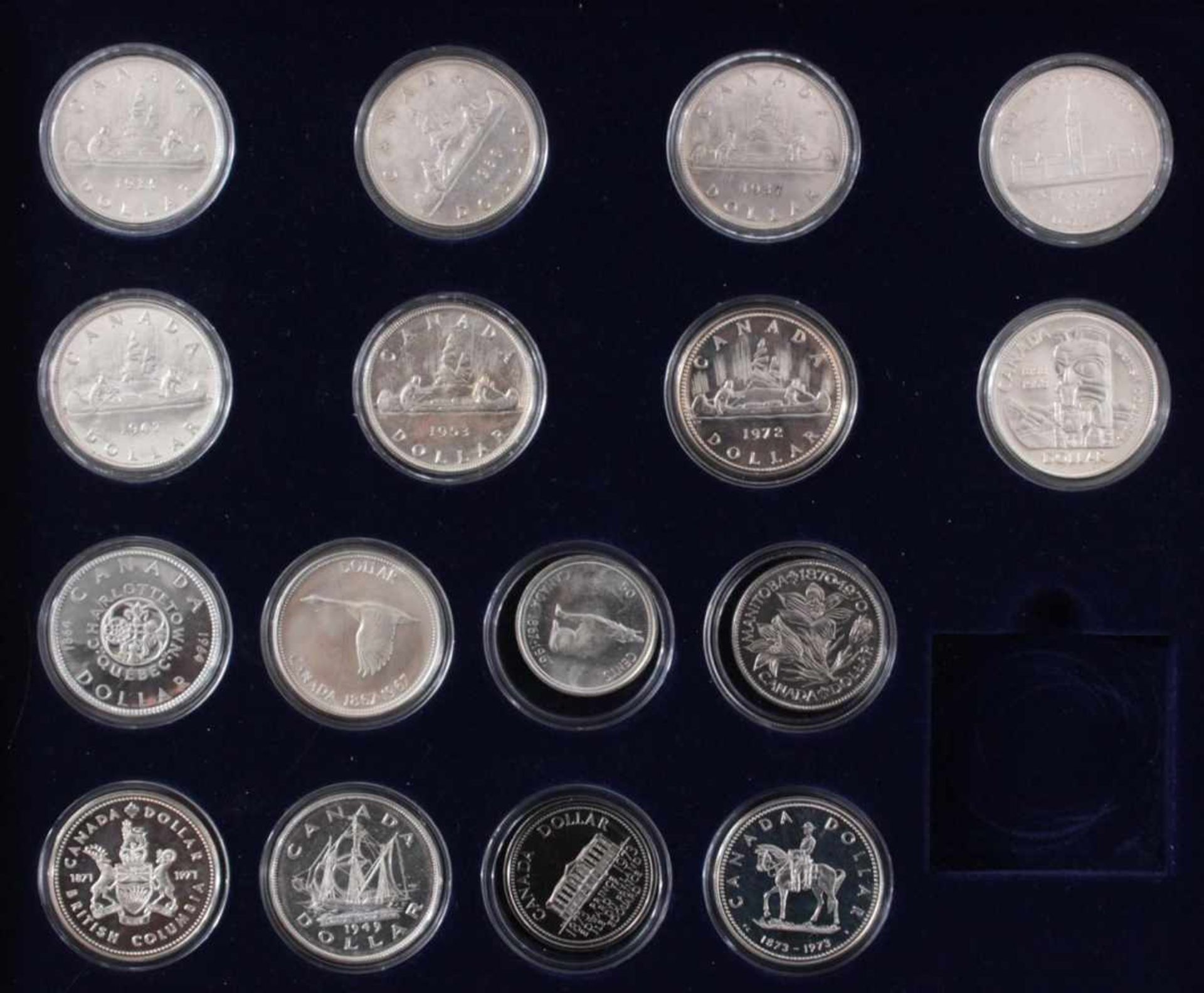 Kanada - Die Offiziellen Silber-Gedenkmünzen33 Stück, alle Polierte Platte und in Münzkapseln - Image 2 of 5
