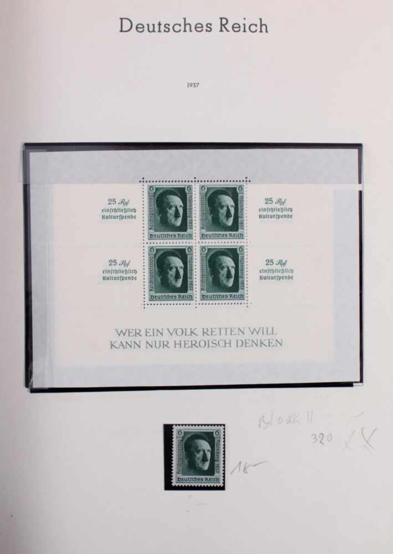 Sammlung Deutsches Reich 1933-1945 mit Nebengebieten, Postfrisch / ungebrauchtDeutsches Reich in den - Bild 16 aus 36