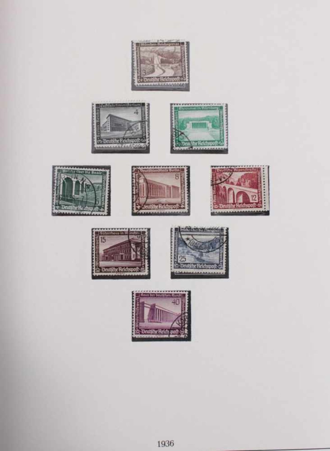 Sammlung Deutsches Reich 1933-1945 GestempeltOhne Blocks mit einigen interessanten Werten und - Bild 9 aus 14