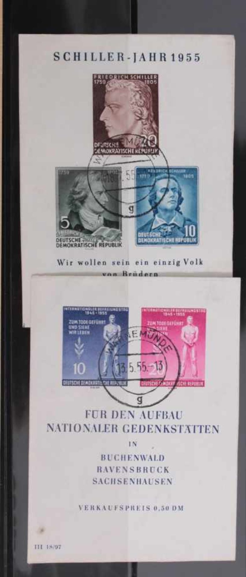 Sammlung DDR, Marken und BelegeInsgesamt 6 Alben, hiervon 5 Belegealben mit einigen schönen - Bild 8 aus 8