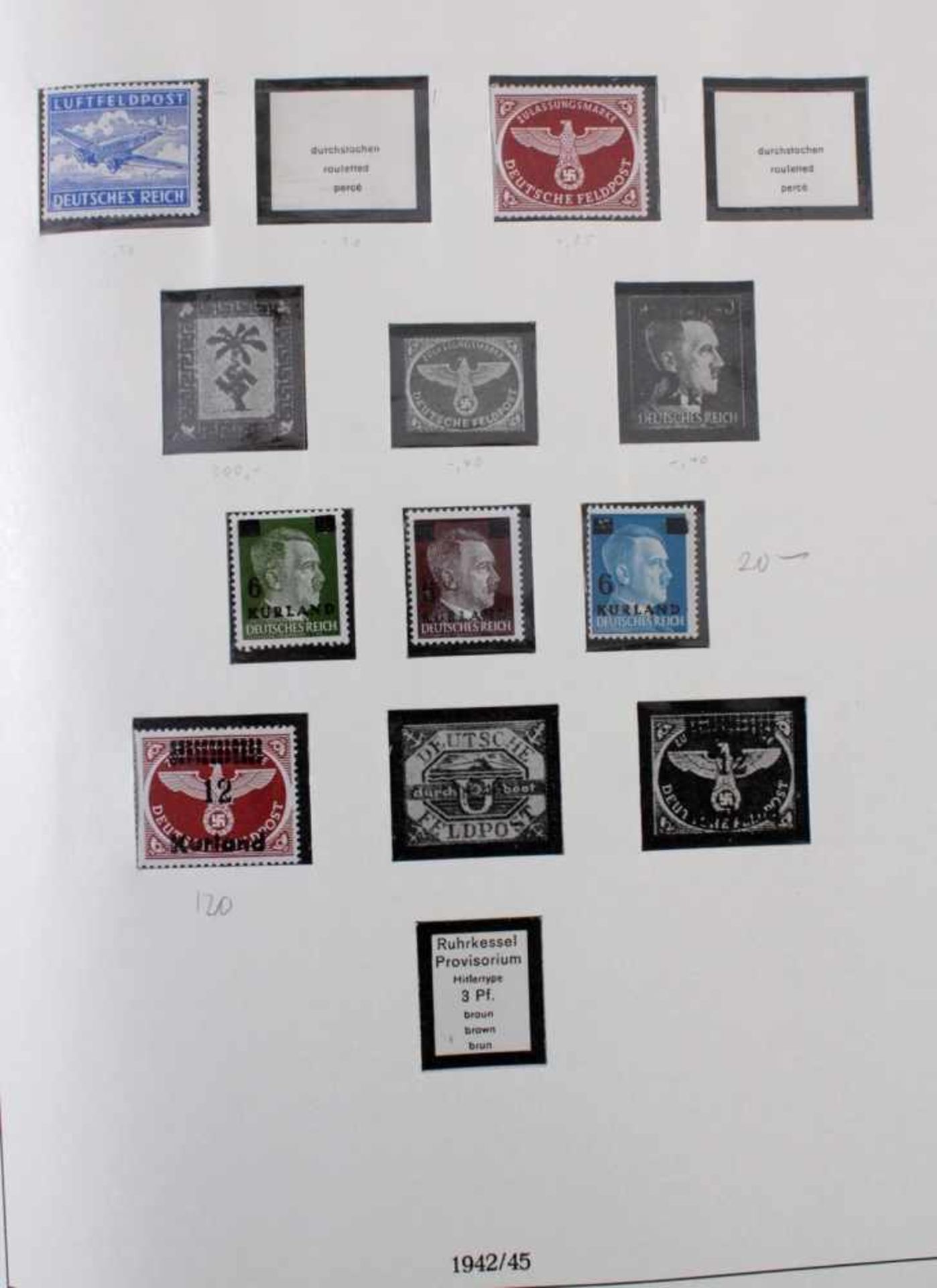 Sammlung Deutsches Reich 1933-1945 mit Nebengebieten, Postfrisch / ungebrauchtDeutsches Reich in den - Bild 29 aus 36