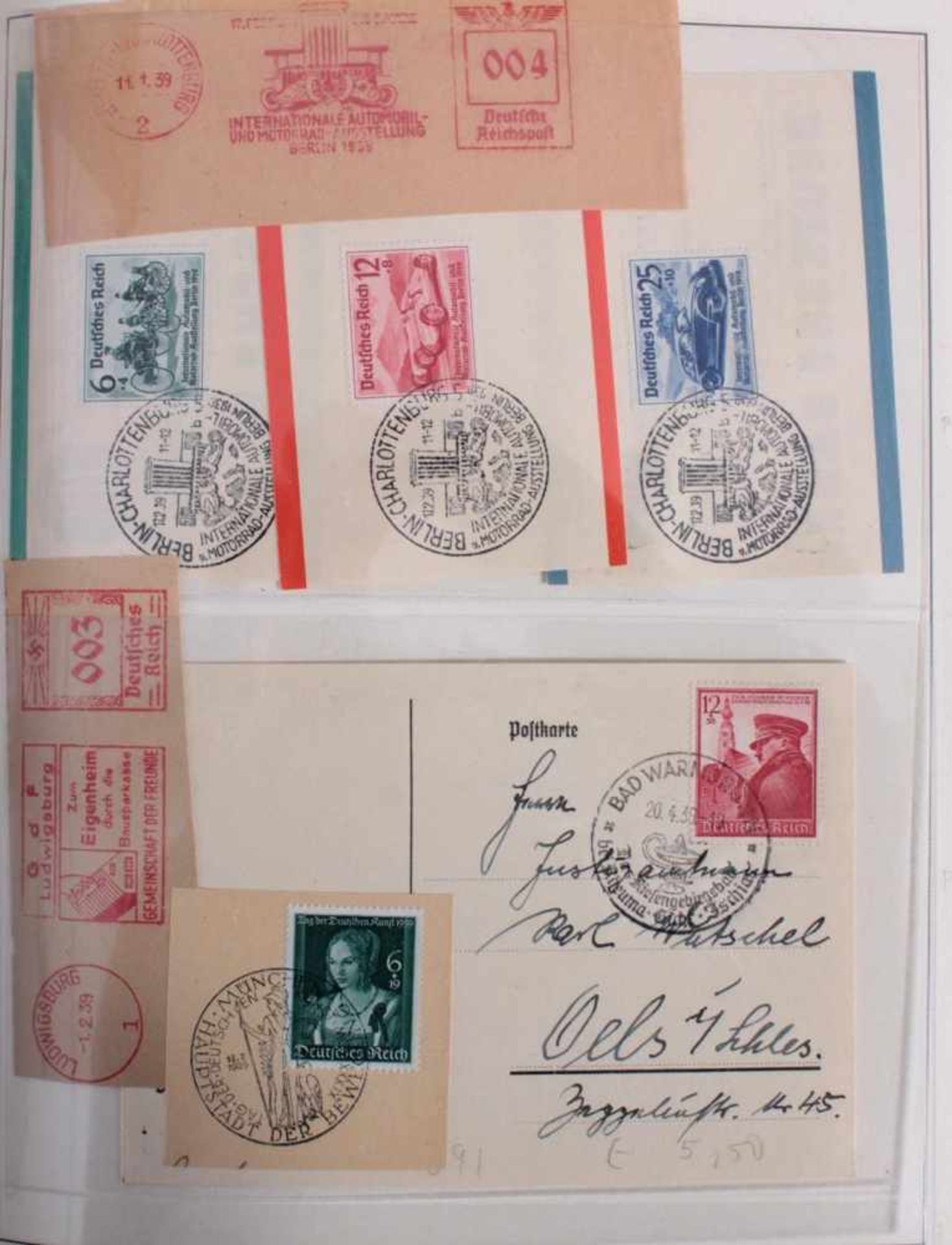 Sammlung Deutsches Reich 1933-1945 GestempeltOhne Blocks mit einigen interessanten Werten und - Bild 10 aus 14