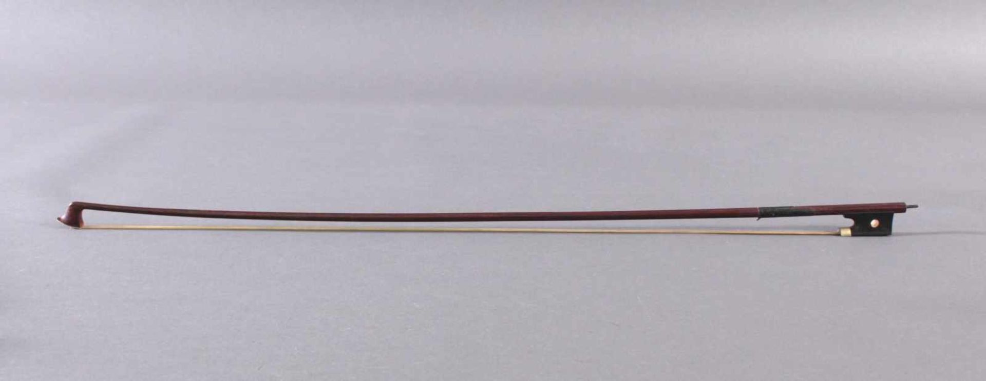 Guseto-Geige mit Geigenbogen um 1900Der Drehknopf am Bogen fehlt, wurde am Steg repariert, - Bild 7 aus 8