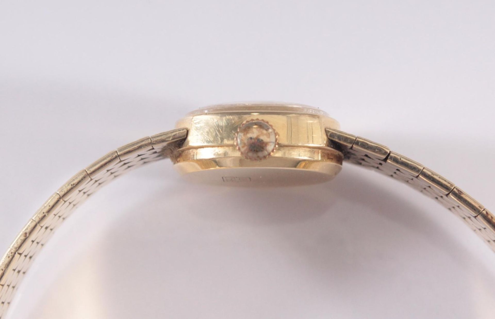 Damenarmbanduhr der Marke Drafa aus 14 Karat GelbgoldGehäuse und Armband punziert 585, - Image 5 of 5