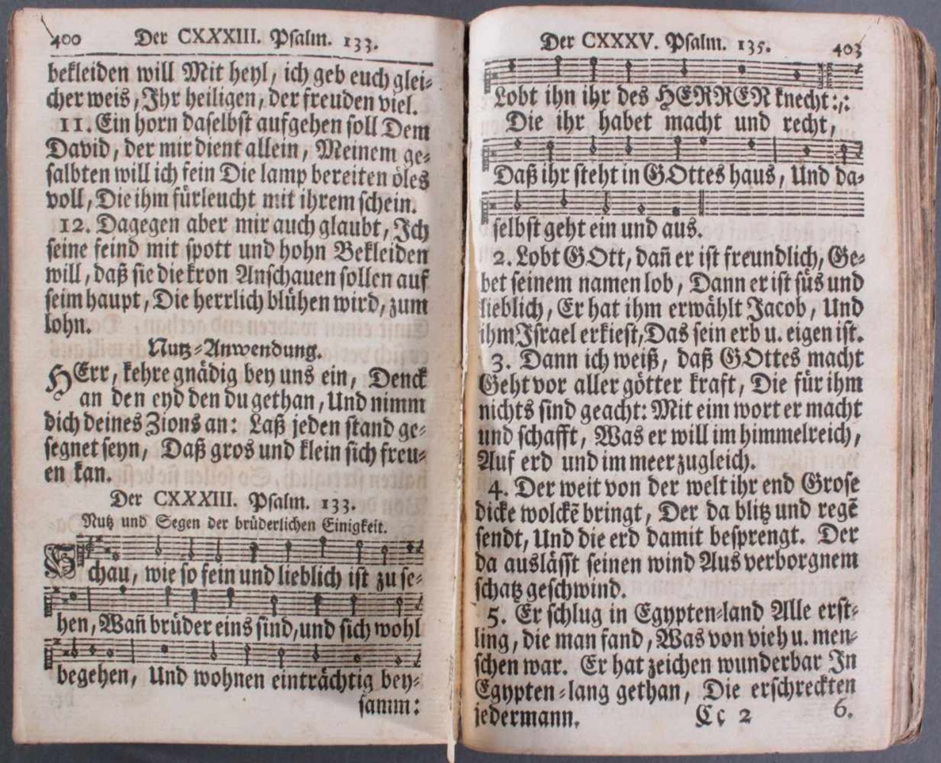 Bücher Konvolut, 6 Stück1x Gebets- und Gesangbuch Pfalz-Zweibrücken 1746, mit Holzschnitten. 1 Blatt - Image 2 of 2