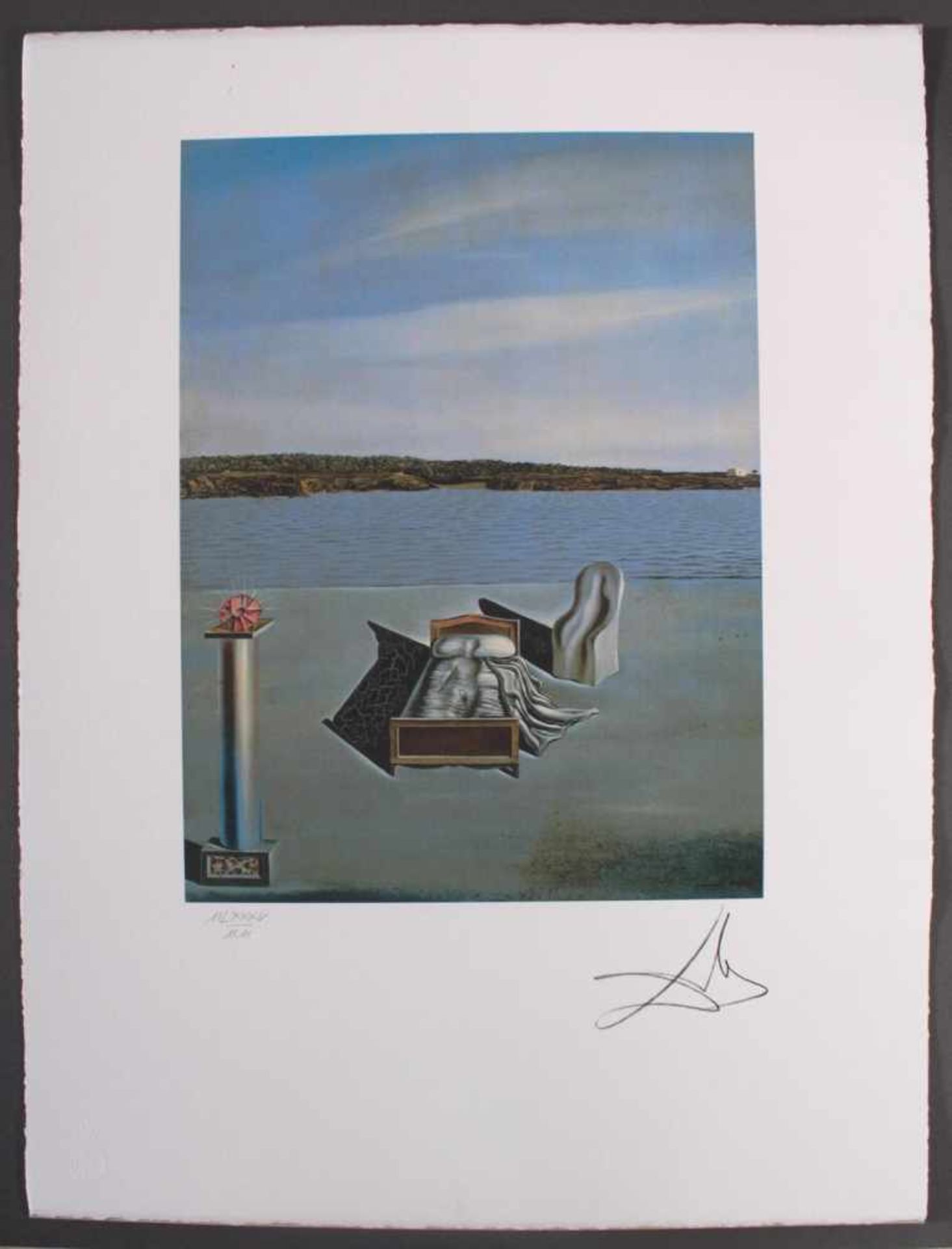 Salvador Dali (1904 - 1989)Lithografie, unten rechts mit Bleistift von Hand signiert, links