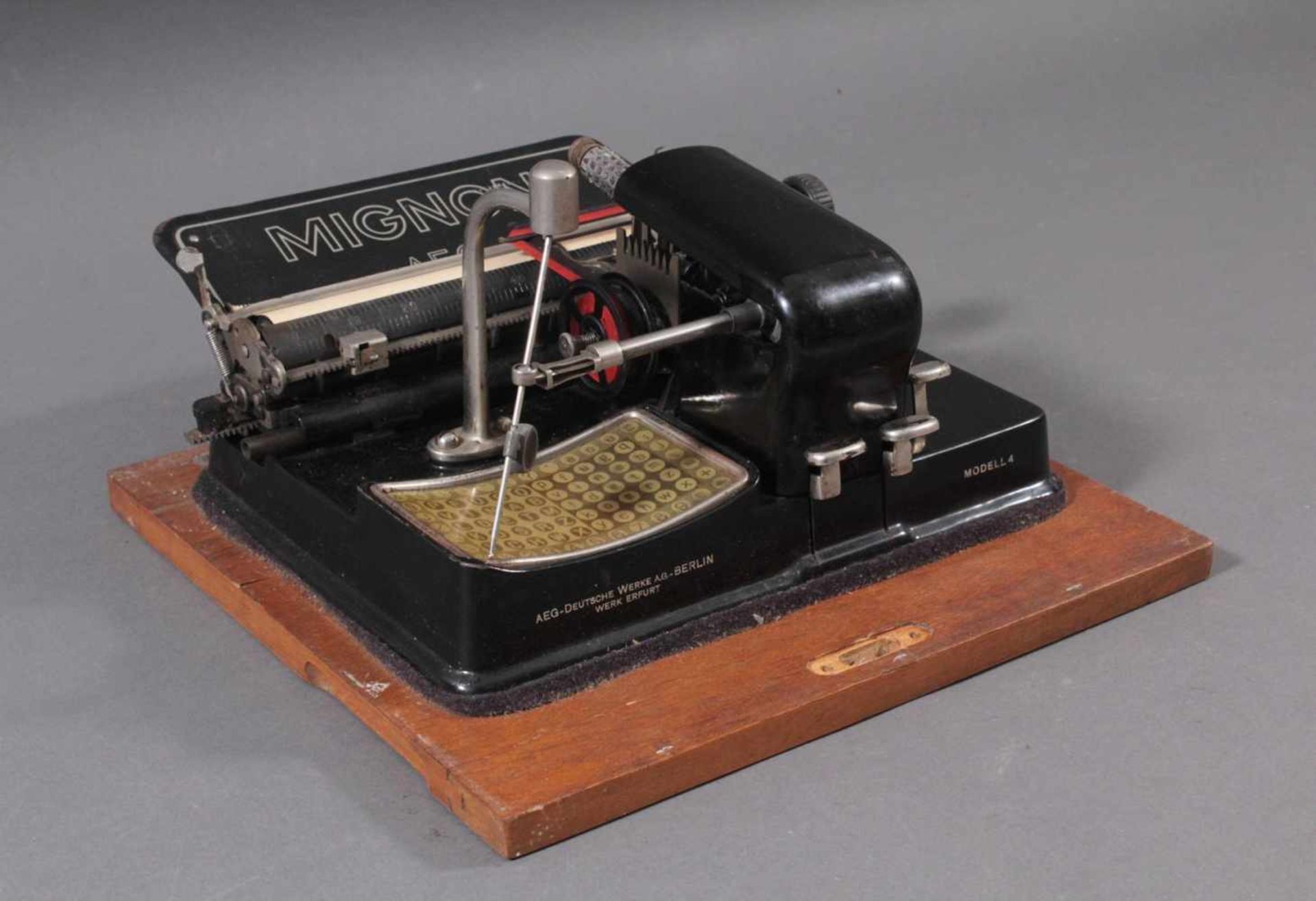 Mignon Schreibmaschine von AEG aus den 1920er JahrenFunktioniert einwandfrei, im original - Bild 4 aus 7