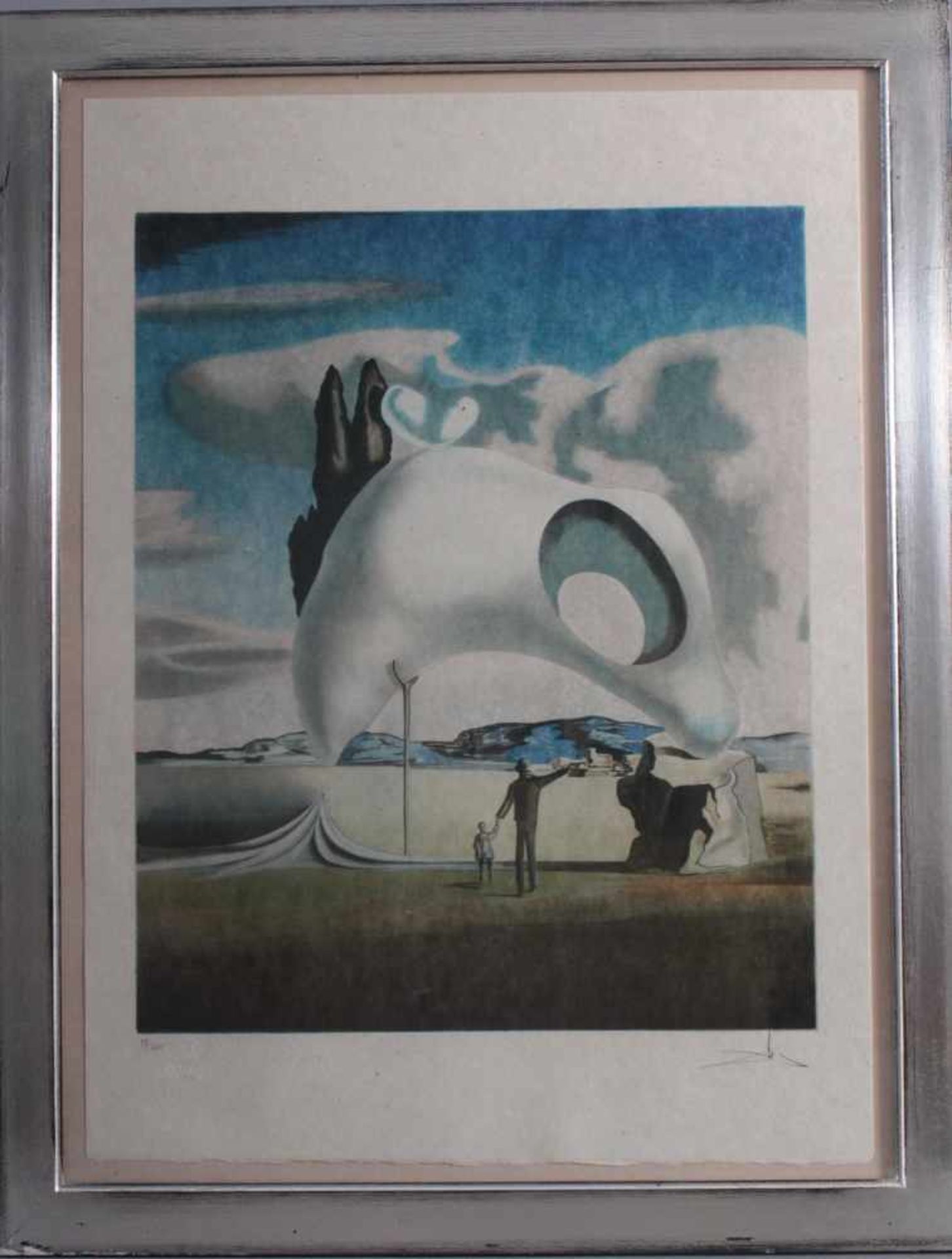 Salvador Dali (1904 - 1989)Lithografie, "Atavistische Ruinen nach dem Regen", unten rechts mit