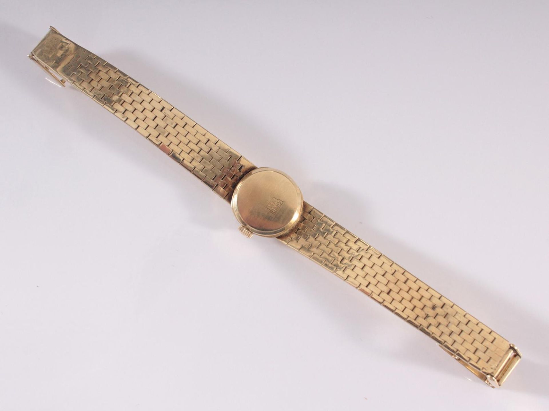 Damenarmbanduhr der Marke Drafa aus 14 Karat GelbgoldGehäuse und Armband punziert 585, - Image 3 of 5