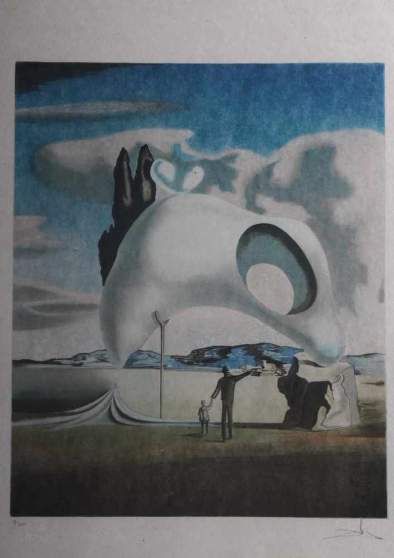 Salvador Dali (1904 - 1989)Lithografie, "Atavistische Ruinen nach dem Regen", unten rechts mit - Image 2 of 3