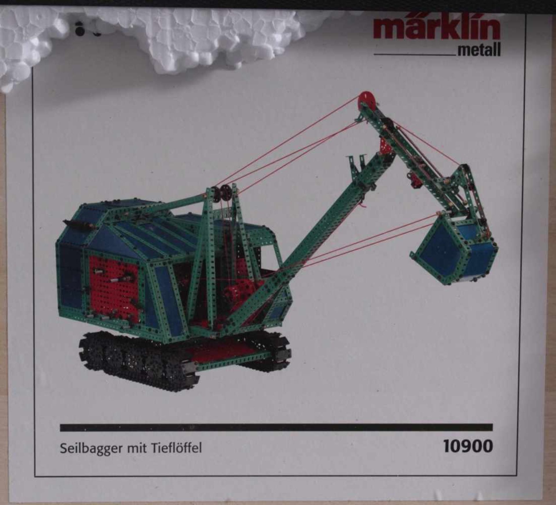 Märklin Metallbaukasten 10900Seilbagger mit Tieflöffel.Komplett neu in originaler Verpackung.- - - - Bild 2 aus 3