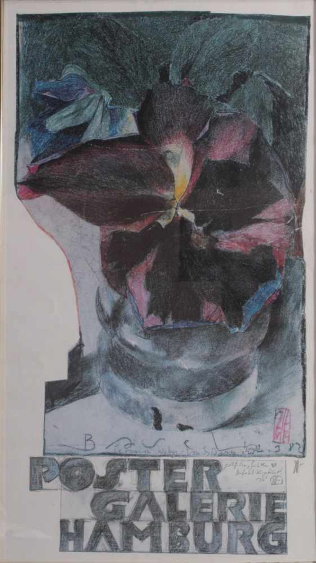 Horst Janssen (1929 - 1995)3 Blätter Ausstellungsplakate, "Artes Galleri Oslo, 1979", ca. 75 x 34 - Bild 2 aus 7