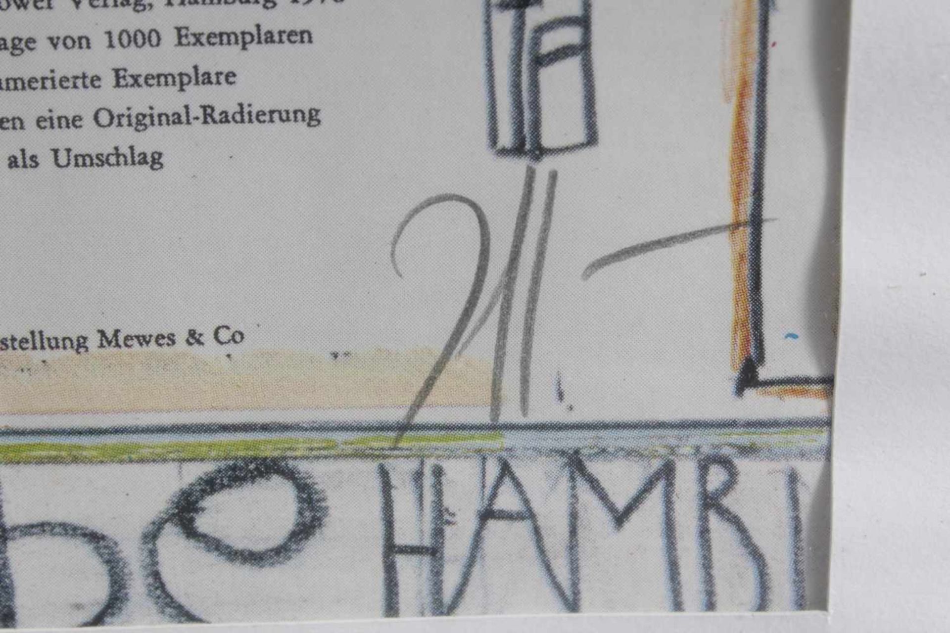 Horst Janssen (1929 - 1995)2 Kunstdrucke, "Umsoonst-Museum für Kunst und Gewerbe Hamburg", ca. 81 - Bild 5 aus 5