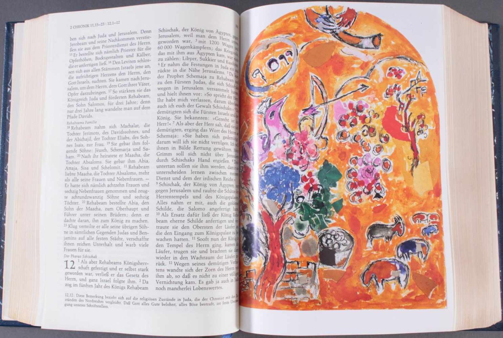 Marc Chagall - Die BibelDie Heilige Schrift des Alten und Neuen Testaments, Ledereinband mit - Bild 4 aus 5