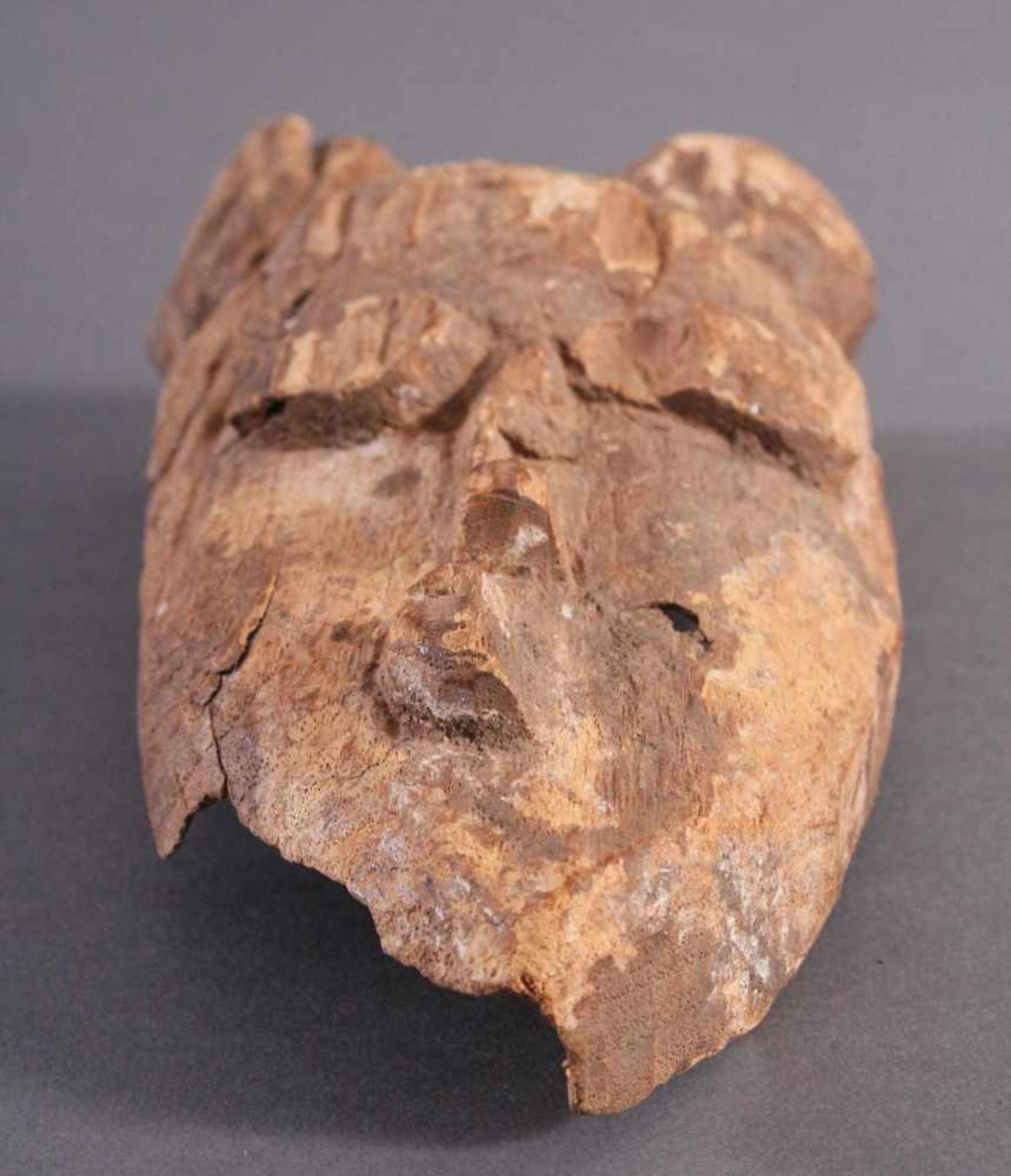 Antike Maske, Baule, ElfenbeinküsteHelles Holz, geschnitzt, Fehlstellen, ca. L-23 cm- - -20.00 % - Bild 5 aus 6