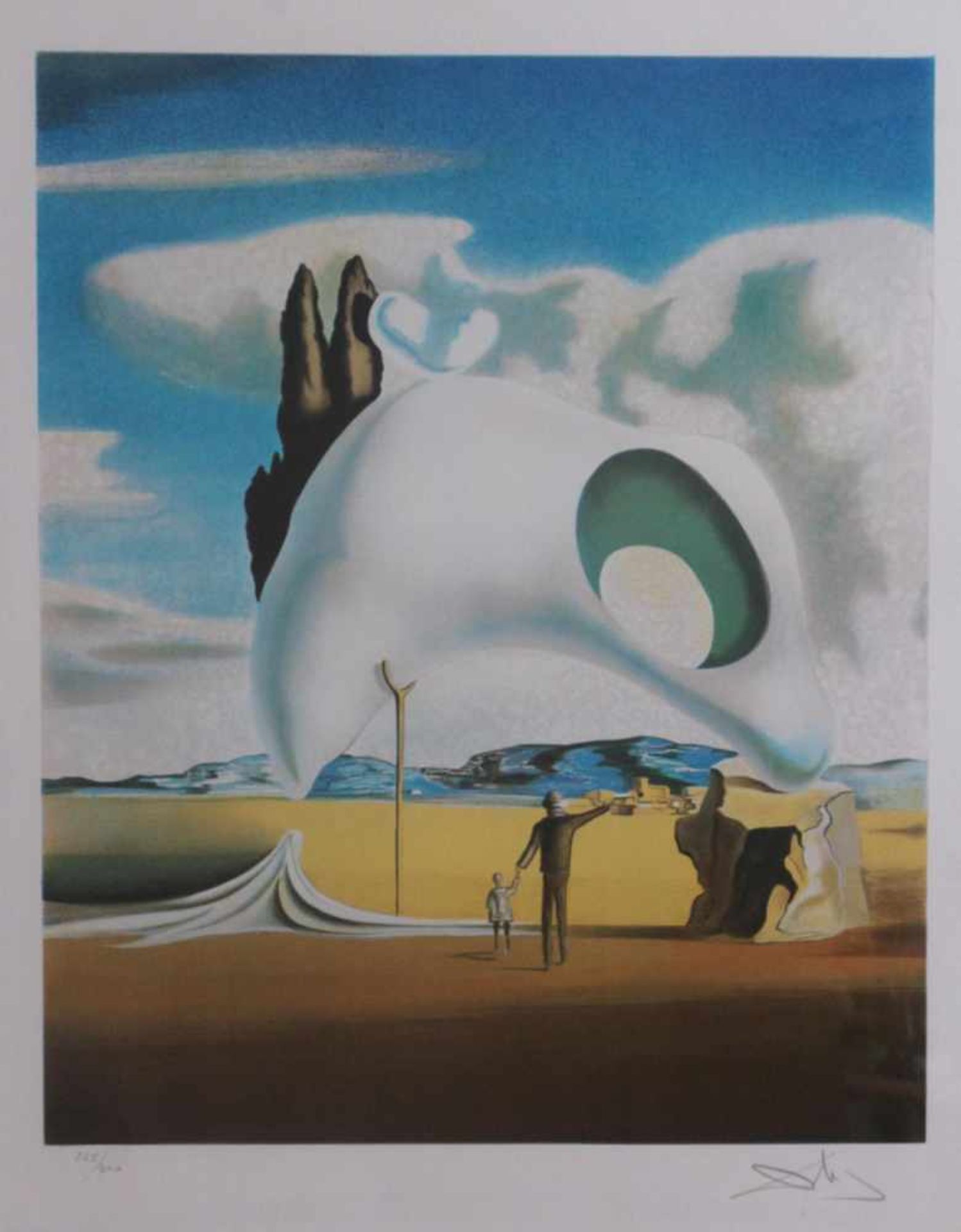 zurückgezogen / withdrawn---Salvador Dali (1904-1984)Lithografie, "Atavistische Ruinen nach dem - Image 2 of 3