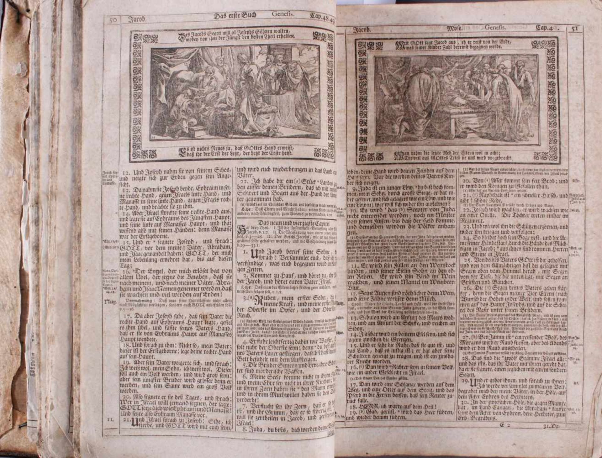 Luther Bibel, 18. Jahrhundert"Biblia, das ist die ganze Heilige Schrift des Alten und Neuen - Image 7 of 12