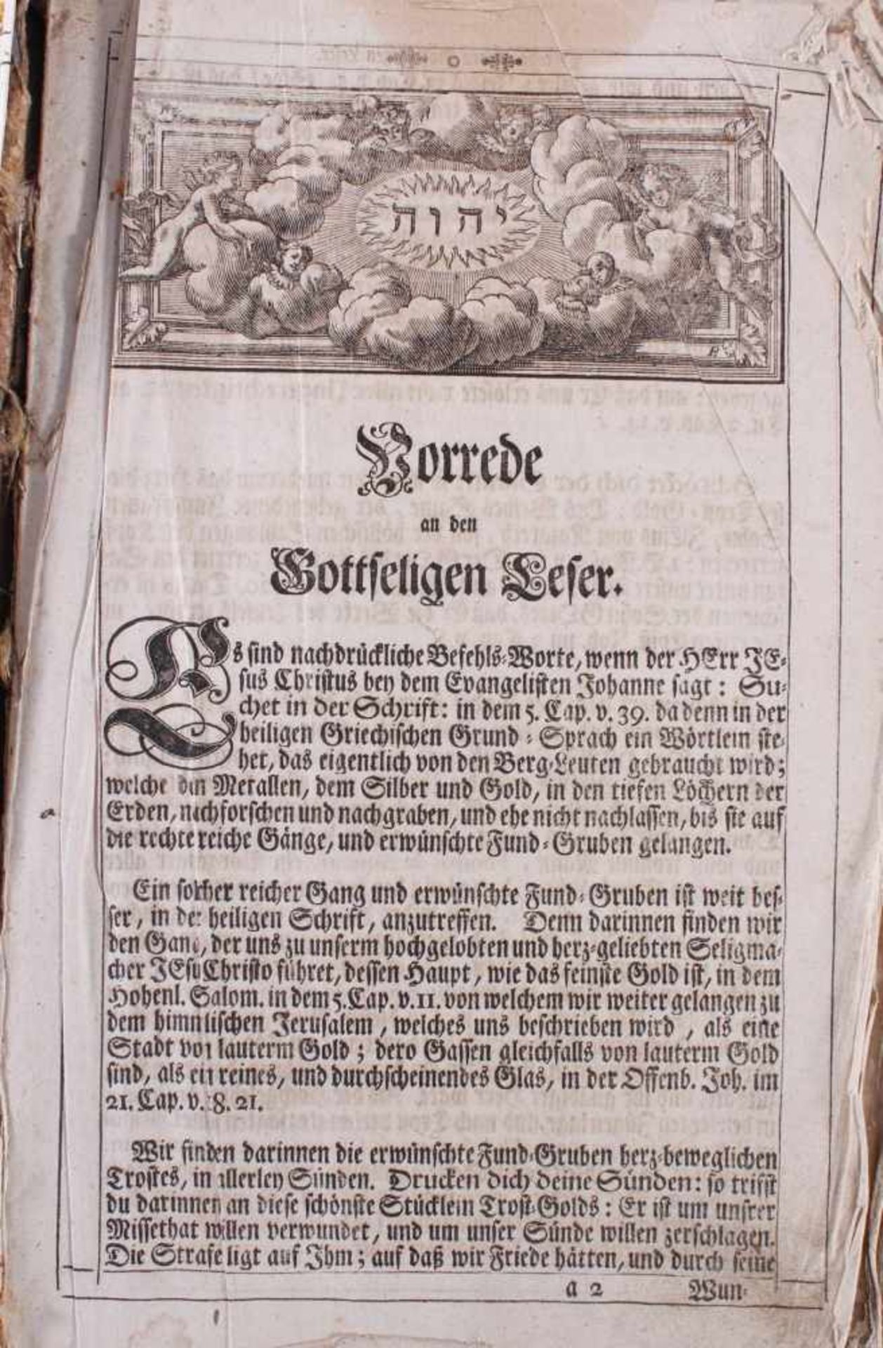 Luther Bibel, 18. Jahrhundert"Biblia, das ist die ganze Heilige Schrift des Alten und Neuen - Image 3 of 12