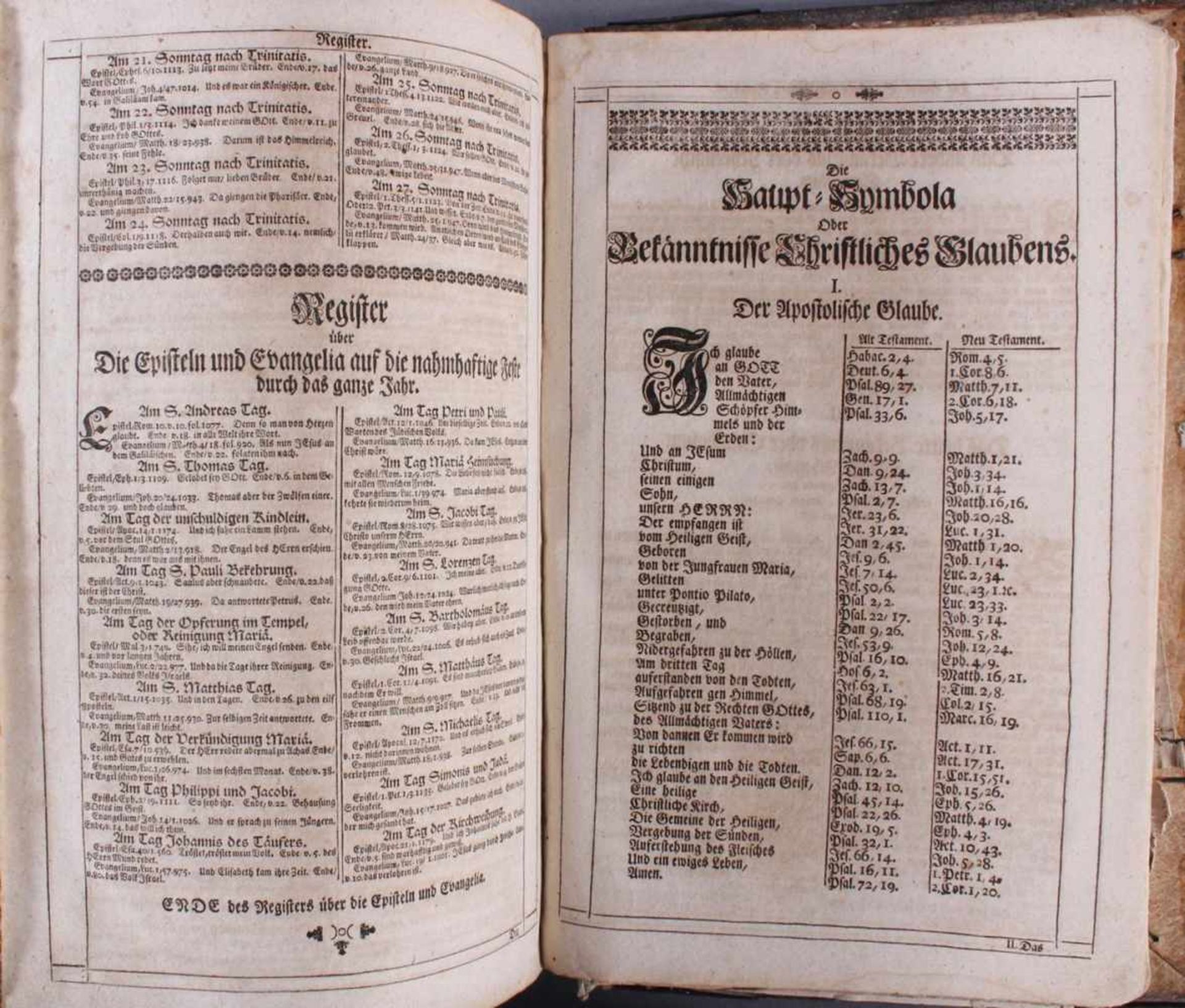 Luther Bibel, 18. Jahrhundert"Biblia, das ist die ganze Heilige Schrift des Alten und Neuen - Image 12 of 12