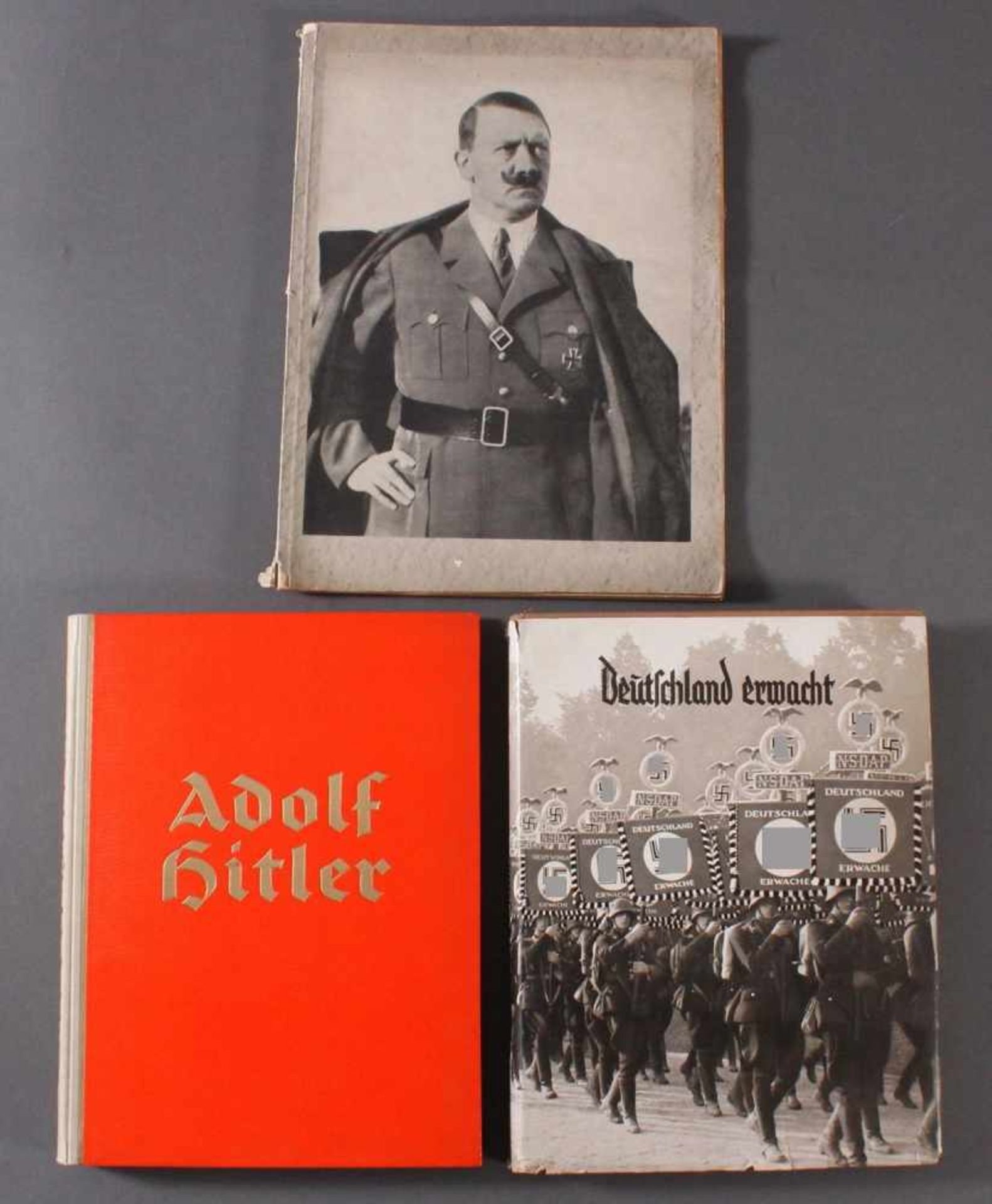 2 Sammelbilderalben und ein Heft III. ReichHeft: Das Deutschland Adolf Hitlers - Die ersten vier