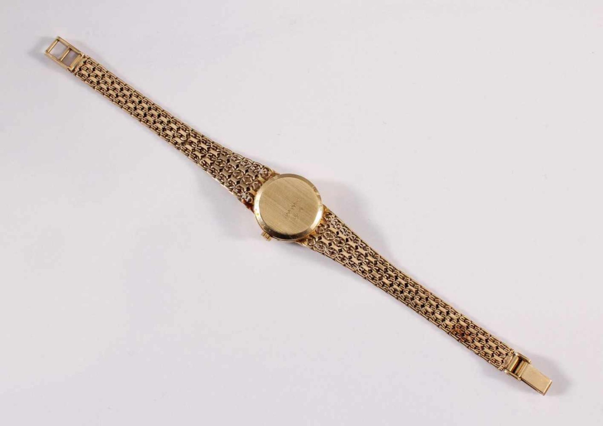 Damenarmbanduhr der Marke Sertina, 14 kt GelbgoldAm Verschluss punziert 585, auf dem Uhrendeckel - Bild 4 aus 5