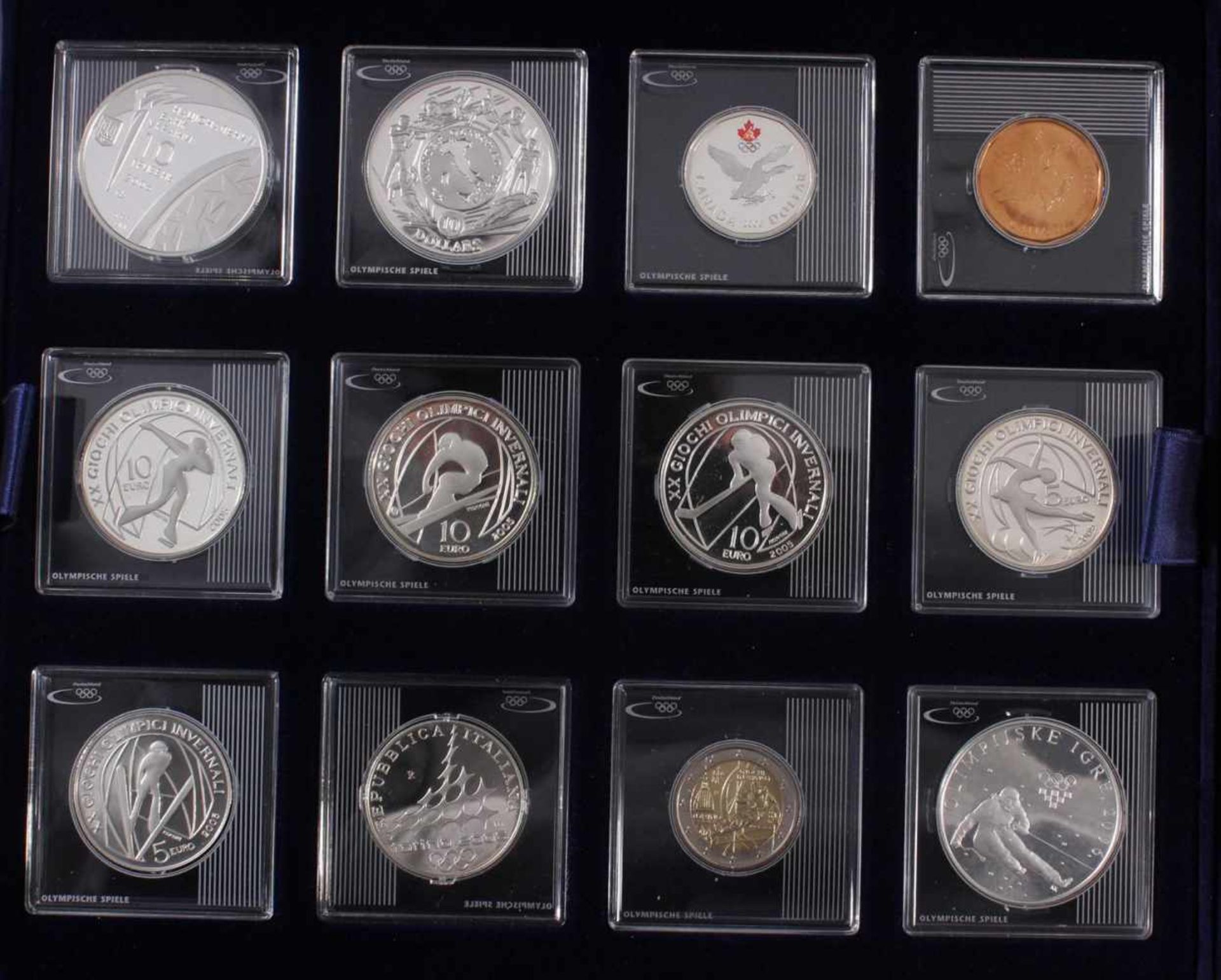 Die Silbergedenkmünzen zu den Olympischen SpielenAlle in PP, Münzkapseln, mit Zertifikaten und in - Image 3 of 4