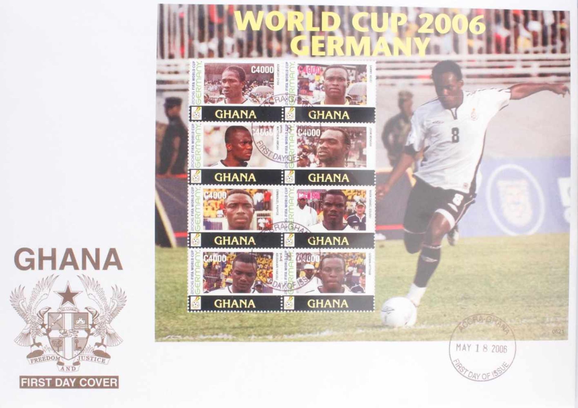 Briefmarkensammlung WM 20064 Alben aus Abo-Sammlung. 2x "Die Belege der WM 2006" und 2 Alben "Die - Image 2 of 3