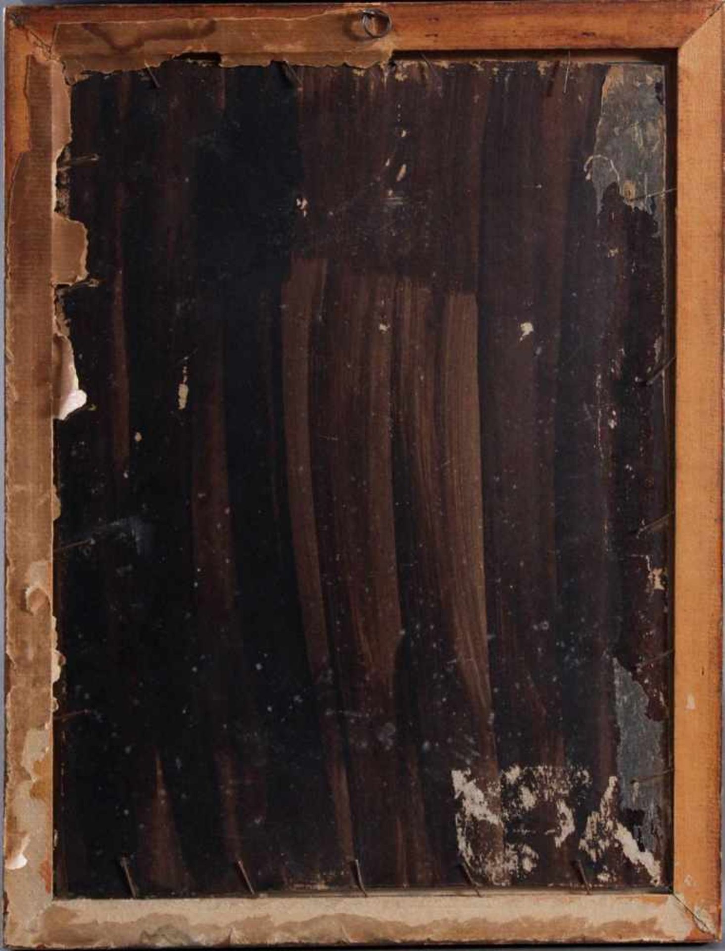Ungarischer Künstler des 20. JahrhundertsÖl auf Holz, "2 Bauern, naive bäuerliche Szene", rechts - Bild 4 aus 4