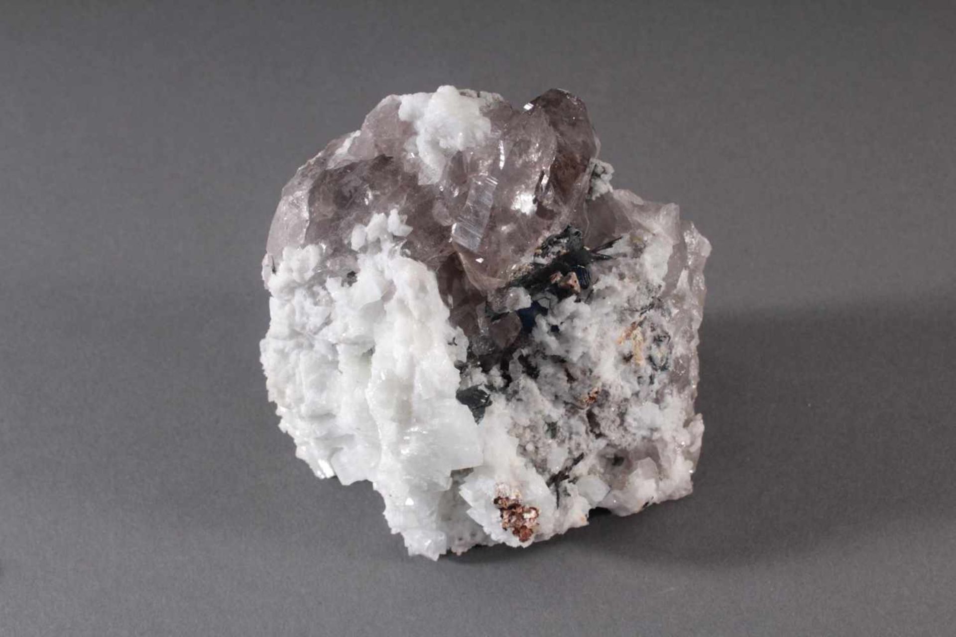 Rauchquarz-Faden-Ketten-Adular-Hämatit-Rutil-SideritCavradi GR, ca. 10  x 11 cm, 634 g- - -20.00 % - Bild 3 aus 4