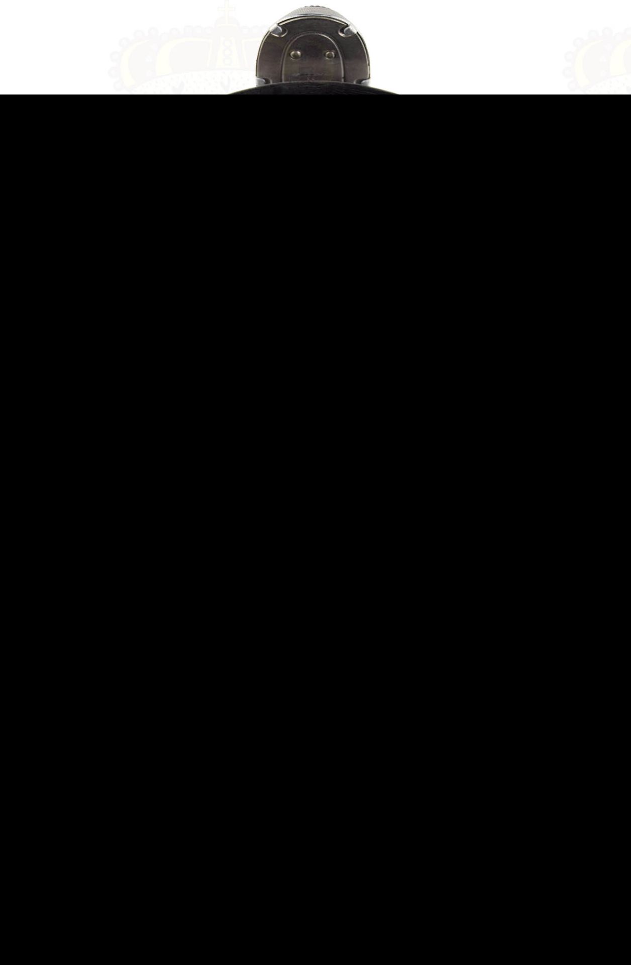 TSCHAKO POLIZEI-RESERVE, für Mannschaften, schwarzer Fiberkorpus, seitlich je 2 Lüftungssiebe, - Bild 4 aus 4