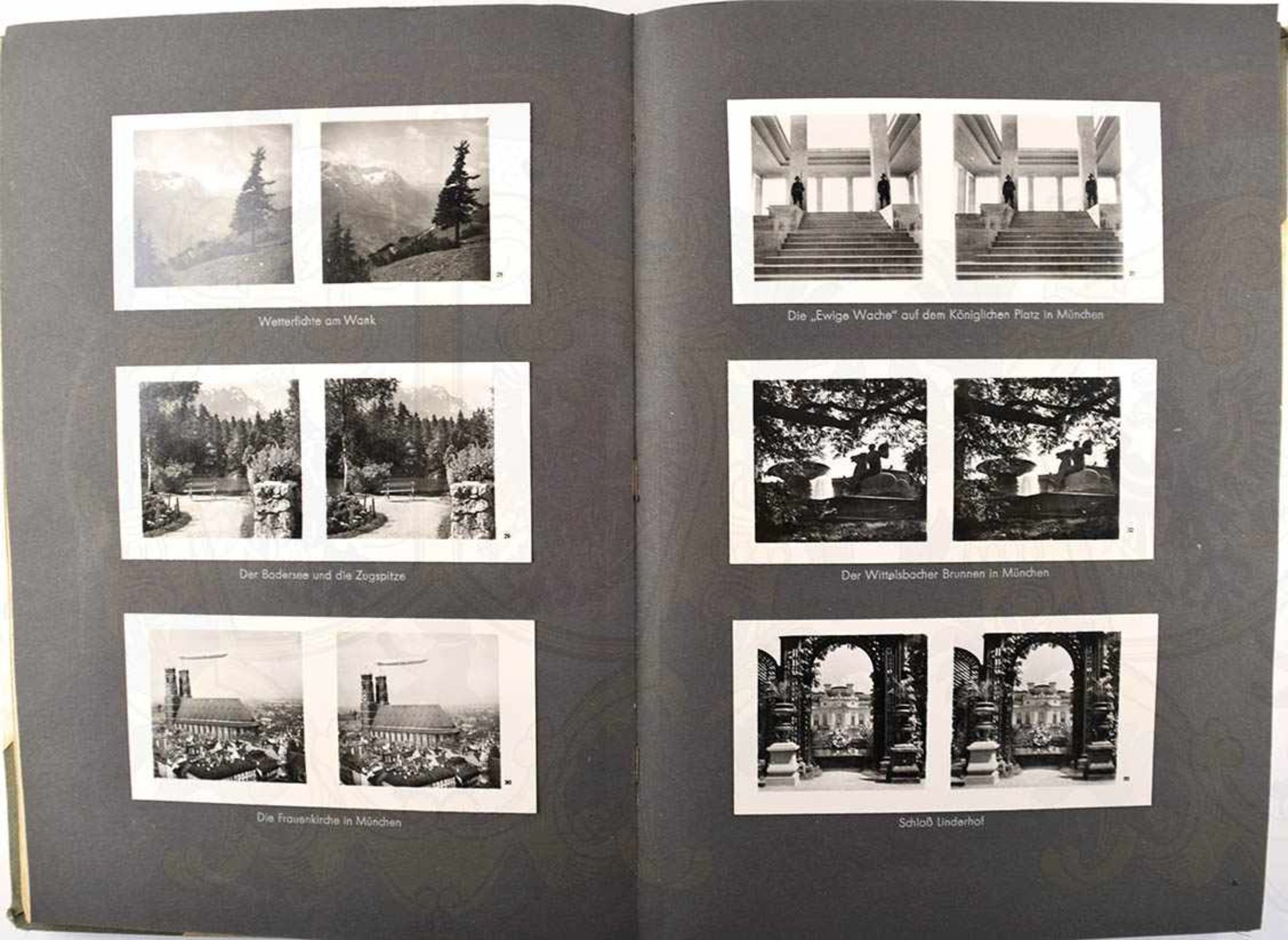 DEUTSCHE GAUE, 1938, komplett mit 200 Bildern, davon 72 Bilder im Album montiert, m. Betrachter u. - Bild 2 aus 3