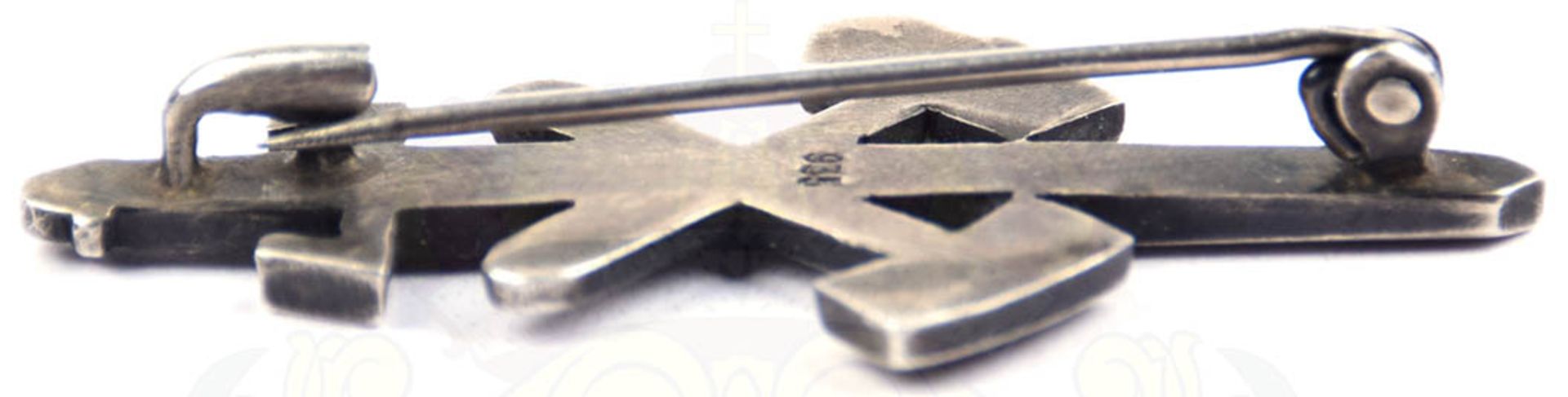 GAU-EHRENZEICHEN ESSEN, Silber/punziert „935“, an entspechender Nadel m. Sicherung, 5gr., 39,5x19, - Bild 3 aus 4