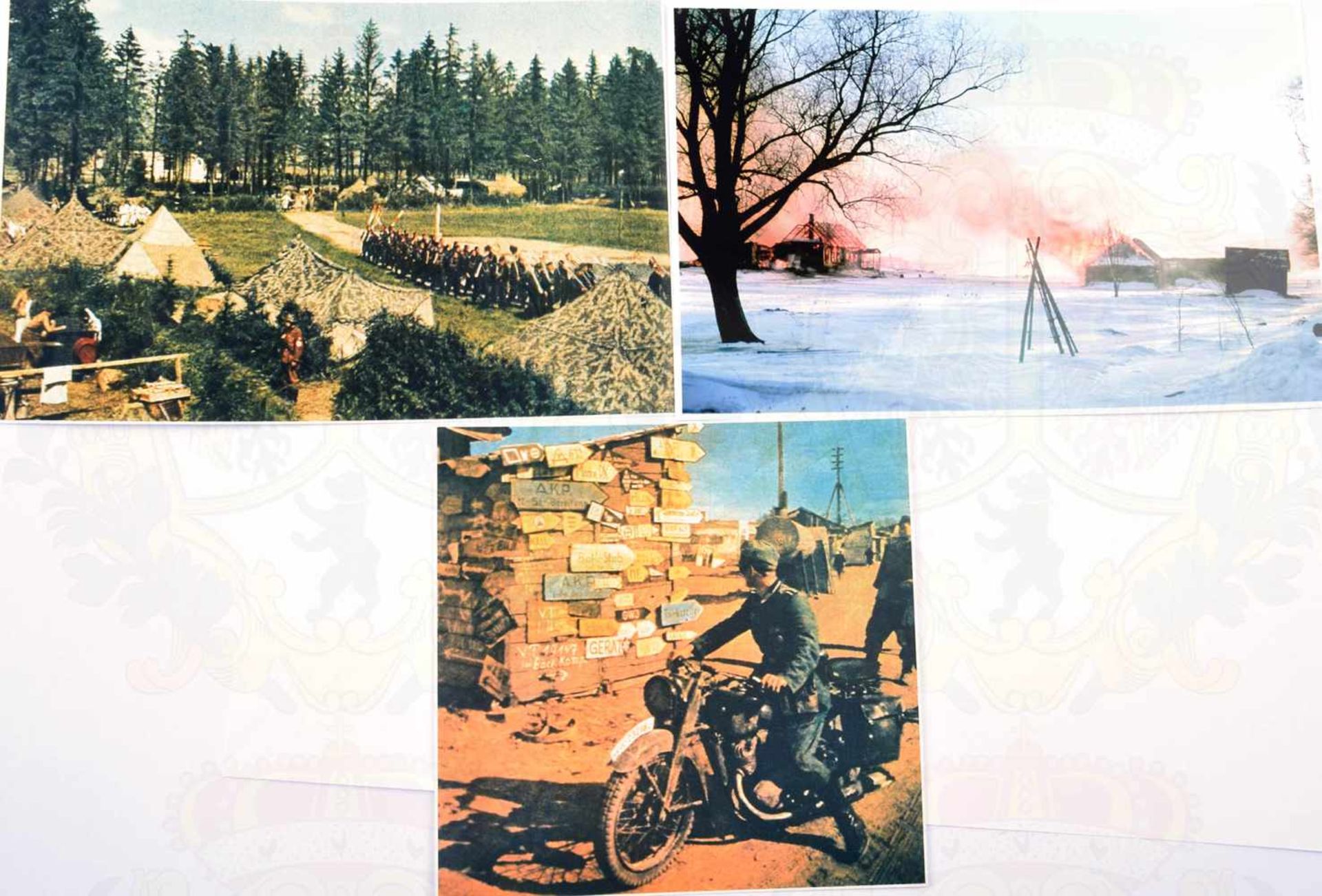 50 REPRO-FARBFOTOS RUSSLAND-FELDZUG, teils unveröffentlicht, Negative nicht mehr existent, 1941/ - Bild 2 aus 2