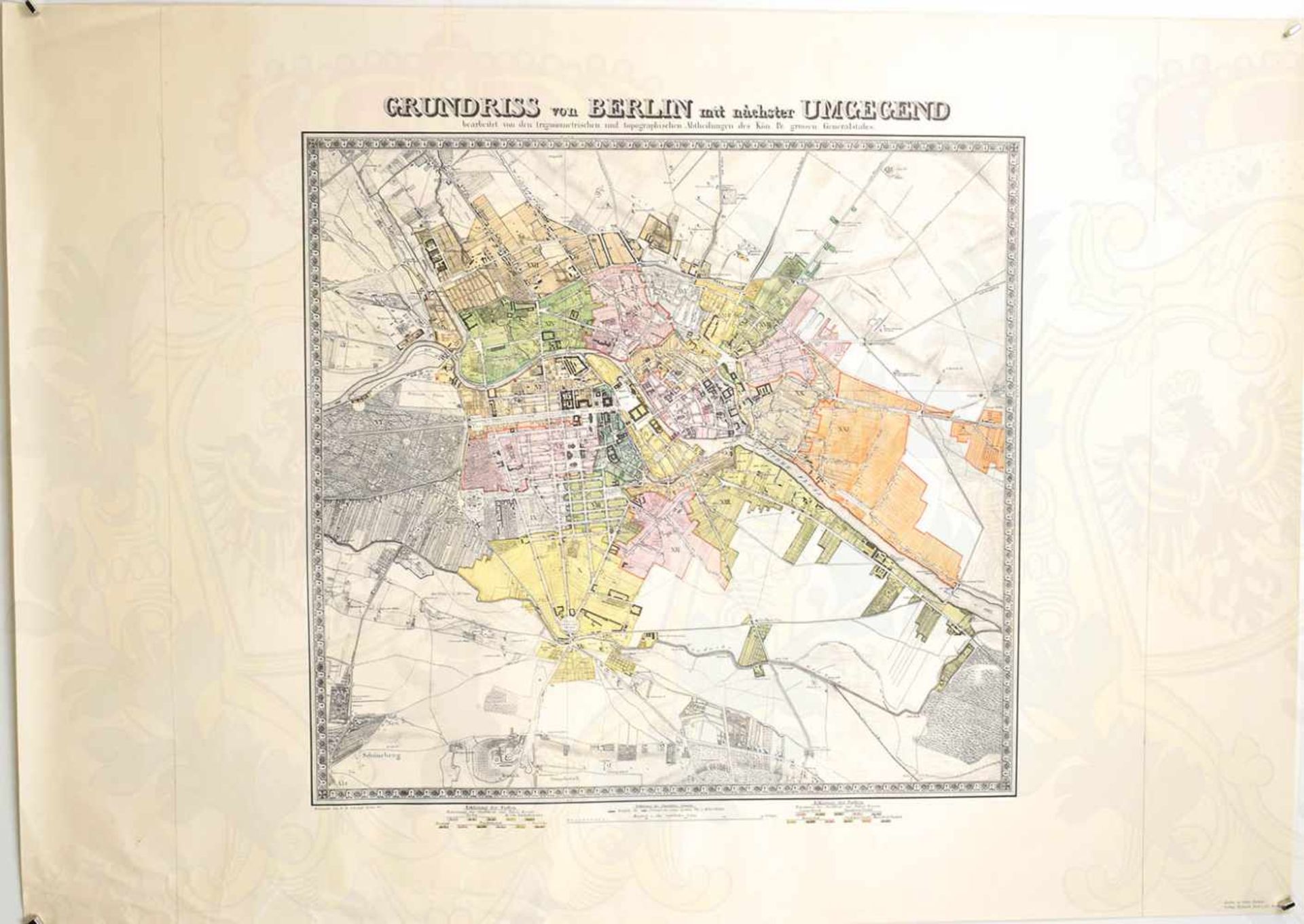 16 STADTPLÄNE/LANDKARTEN, Nachdrucke d. 17.-19. Jhd., u.a. 1650, 1688, 1737, 1780, 1802, 1827 u. - Bild 3 aus 3