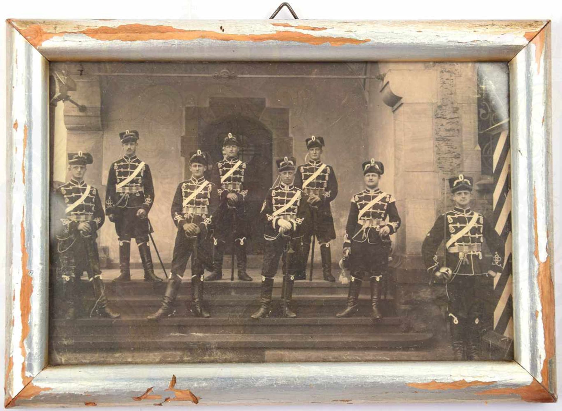 3 ERINNERUNGSFOTOS, 2. Westfälisches Husaren-Rgt. Nr. 11/Krefeld, 1x bez. „Reserve 1907-1910“ u. - Bild 3 aus 3