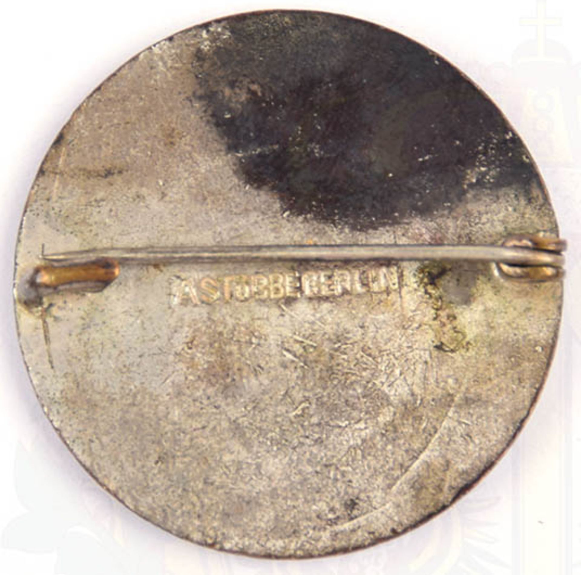 BROSCHE „SAMARITERIN“, Vaterländischer Frauenverein 1924, Herst. „A. Stübbe Berlin“, Weißmetall, - Bild 2 aus 2