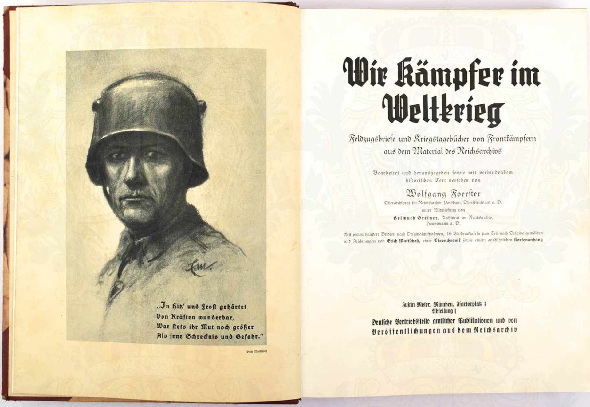 2 TITEL, Deutschlands Gegener im Weltkriege; Wir kämpfen im Weltkriege, Verlagsanstalt Hermann Klemm - Bild 2 aus 2