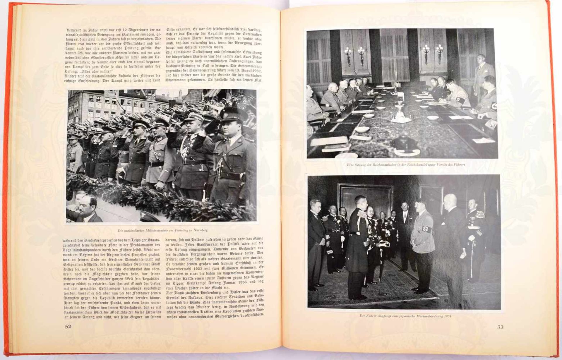 ADOLF HITLER - BILDER AUS DEM LEBEN DES FÜHRERS, 1201. Tsd., Reemtsma um 1938, 202 Bilder, kpl., - Bild 2 aus 2