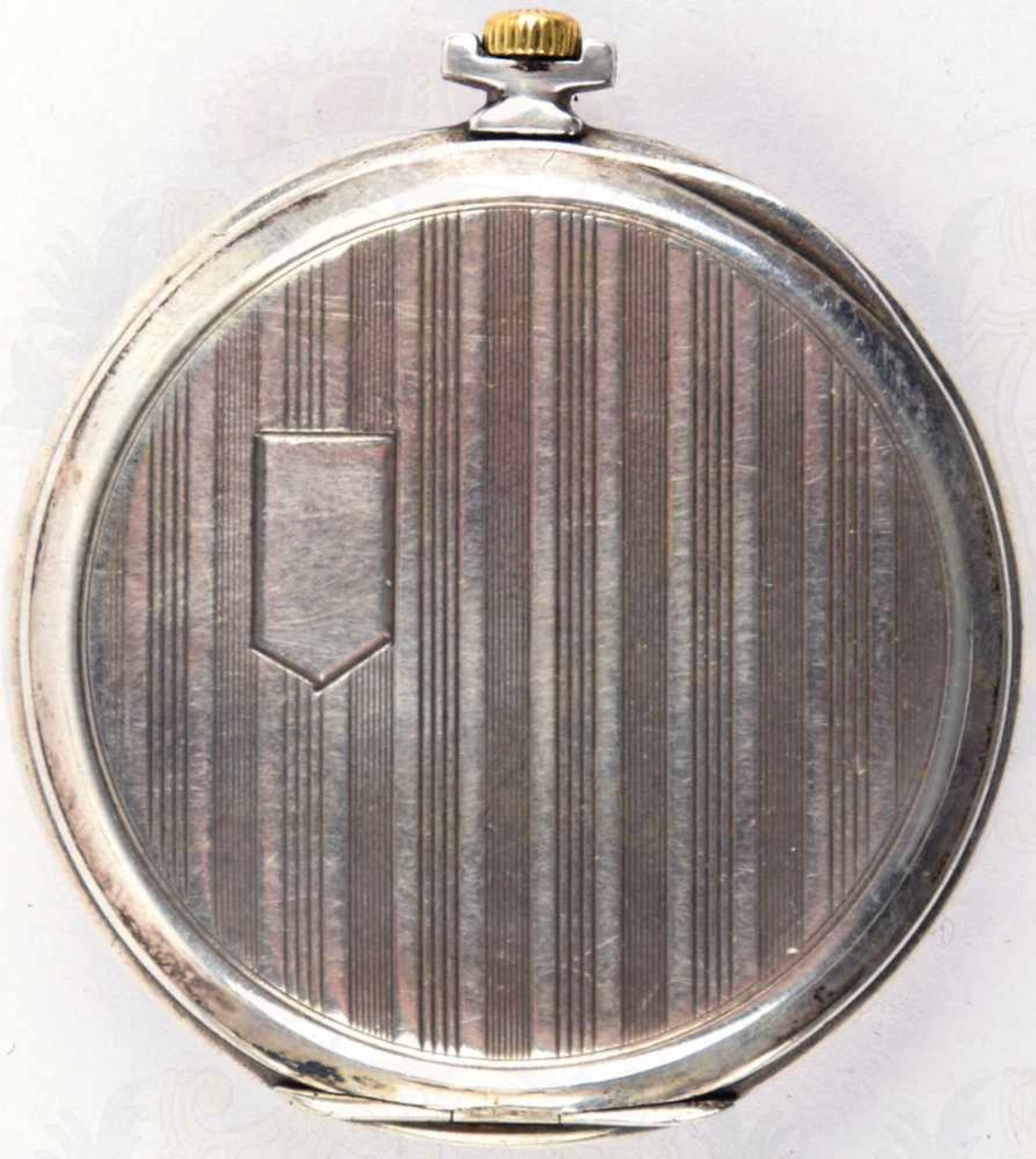 TASCHENUHR, Herst. Tissot & Fils Locle, Silber/punziert „800“ m. Krone u. Halbmond u. 2 Punzen - Bild 2 aus 2