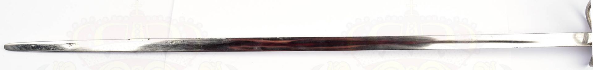 KINDER-KD 89, vernickelte Klinge m. runder Spitze, L. 51cm, gering schartig, starres Tombak- - Bild 2 aus 4