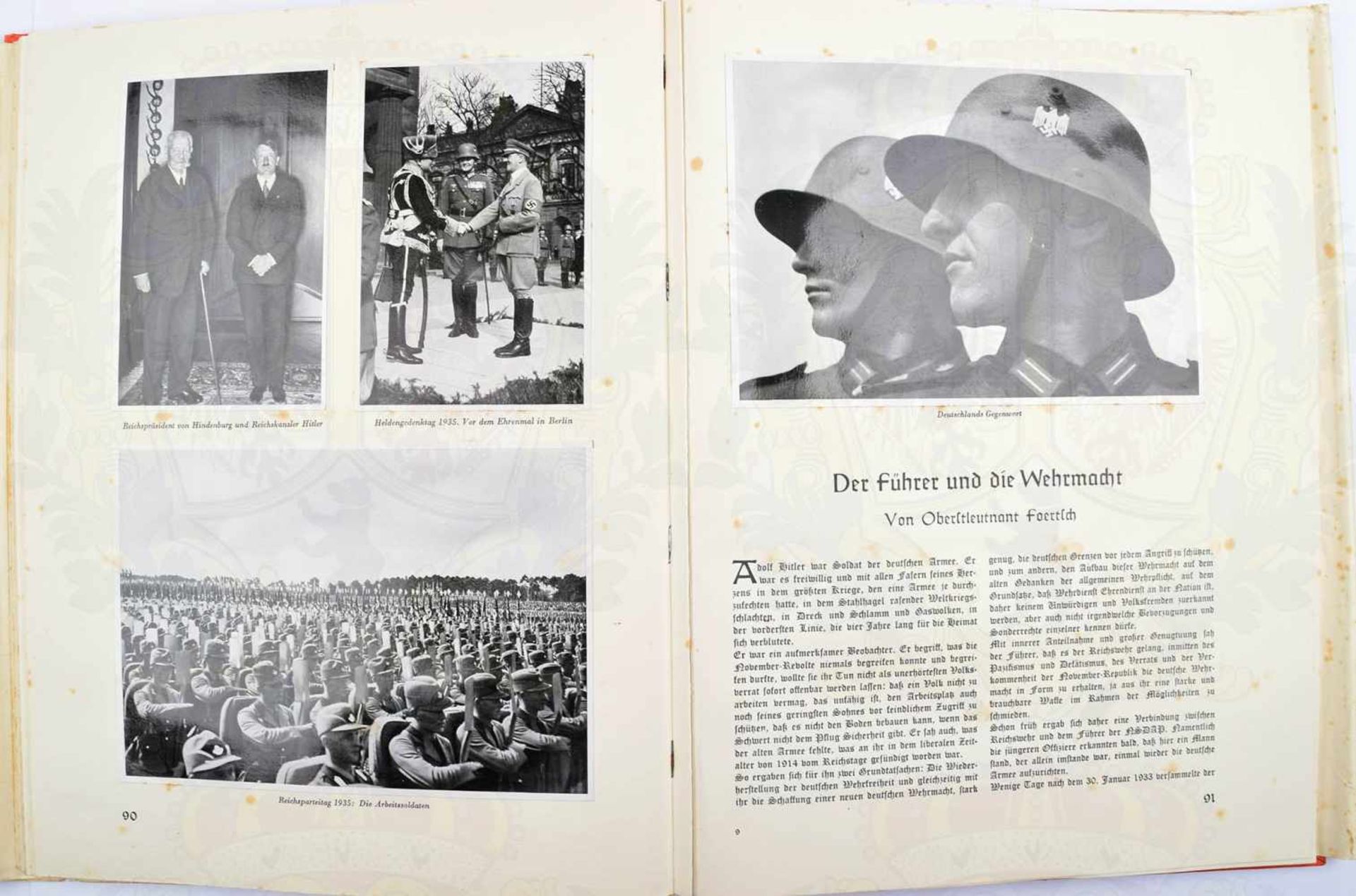ALBUM ADOLF HITLER, „Bilder aus dem Leben des Führers“, Reemtsma 1936, kpl., HLn./SU, im Schuber, - Bild 2 aus 2