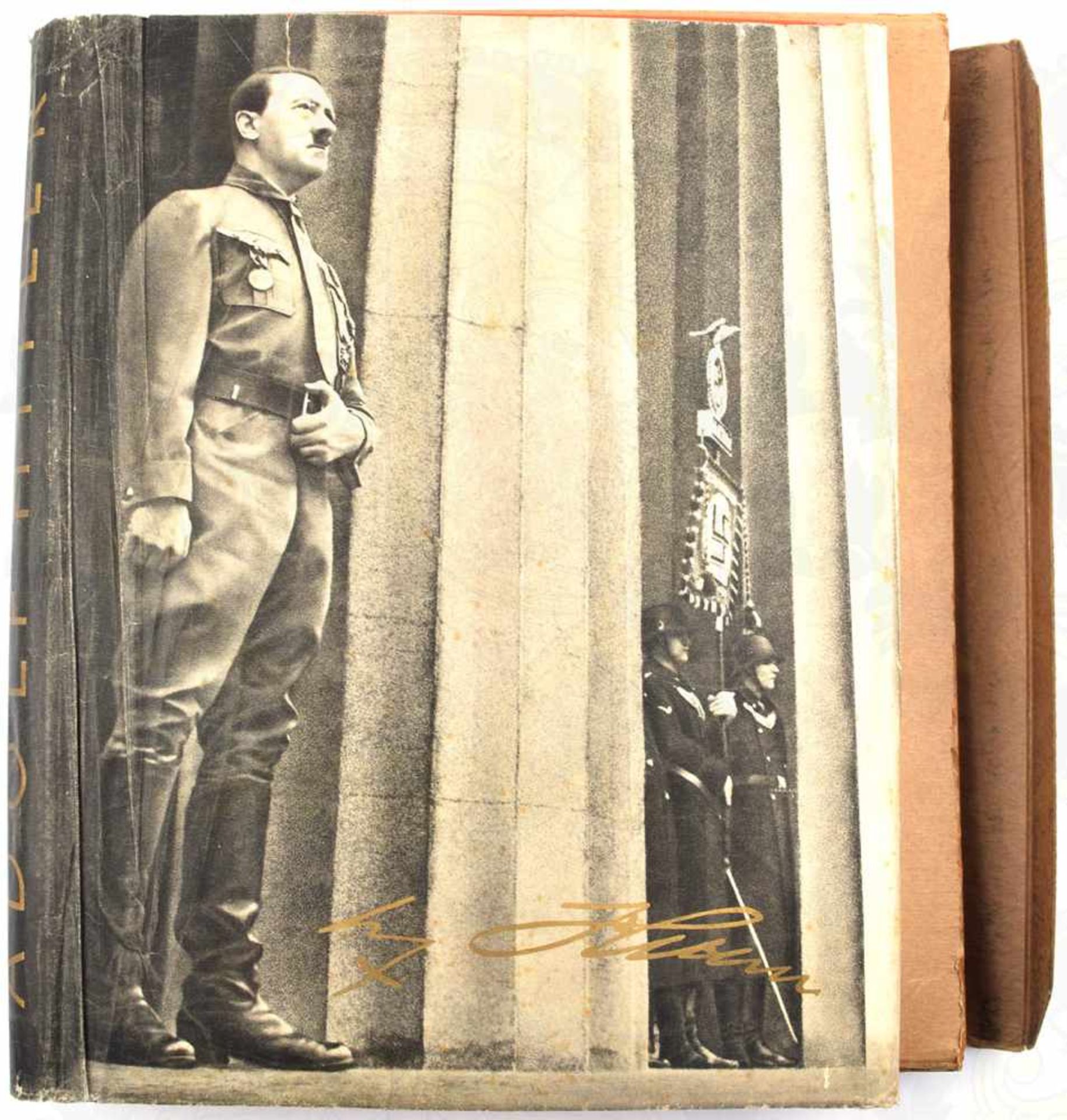 ALBUM ADOLF HITLER, „Bilder aus dem Leben des Führers“, Reemtsma 1936, kpl., HLn./SU, im Schuber,