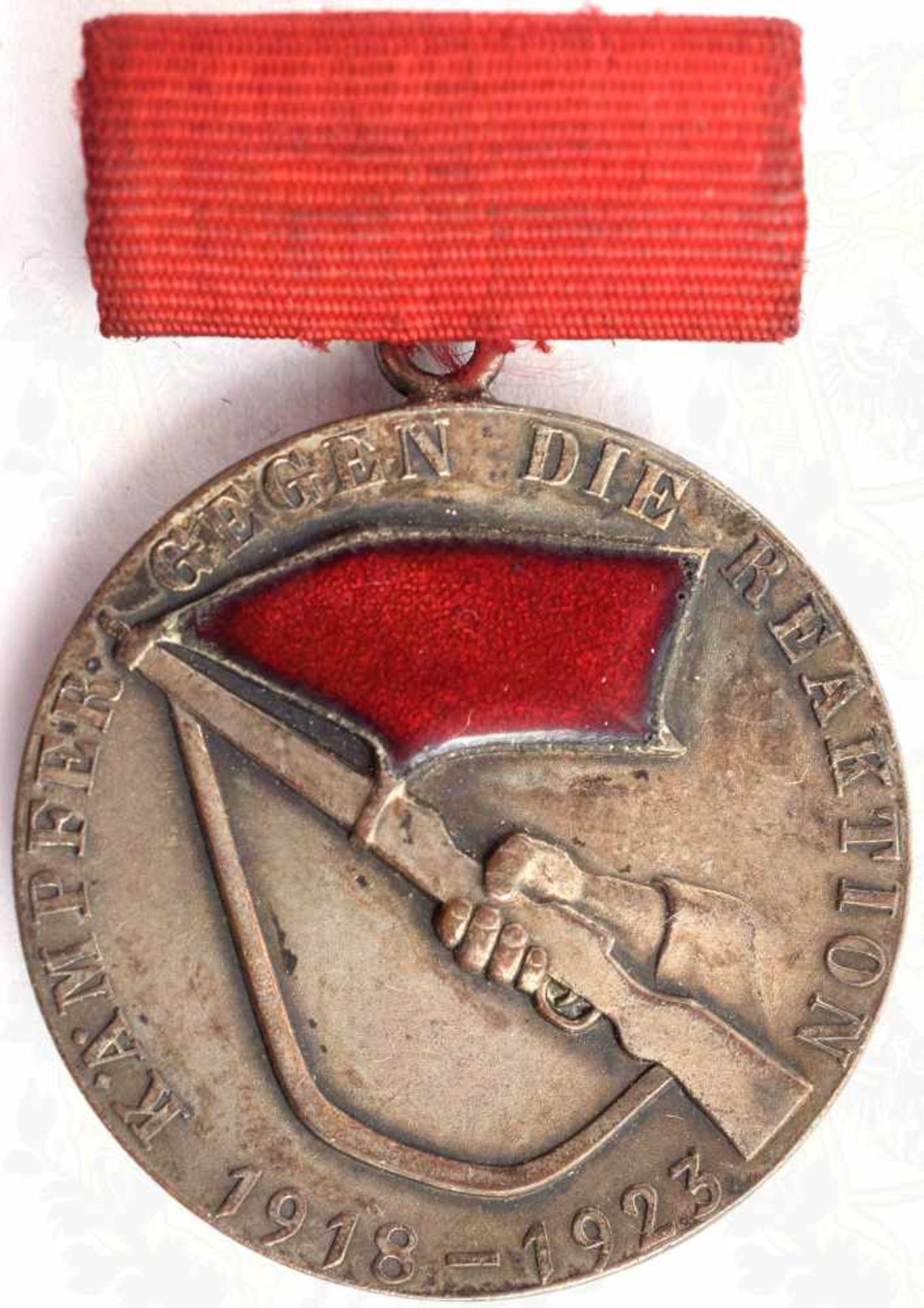 MEDAILLE KÄMPFER DER DEUTSCHEN ARBEITERKLASSE 1918-1923, Fertigung ab 1961, Buntmetall/verslb., an