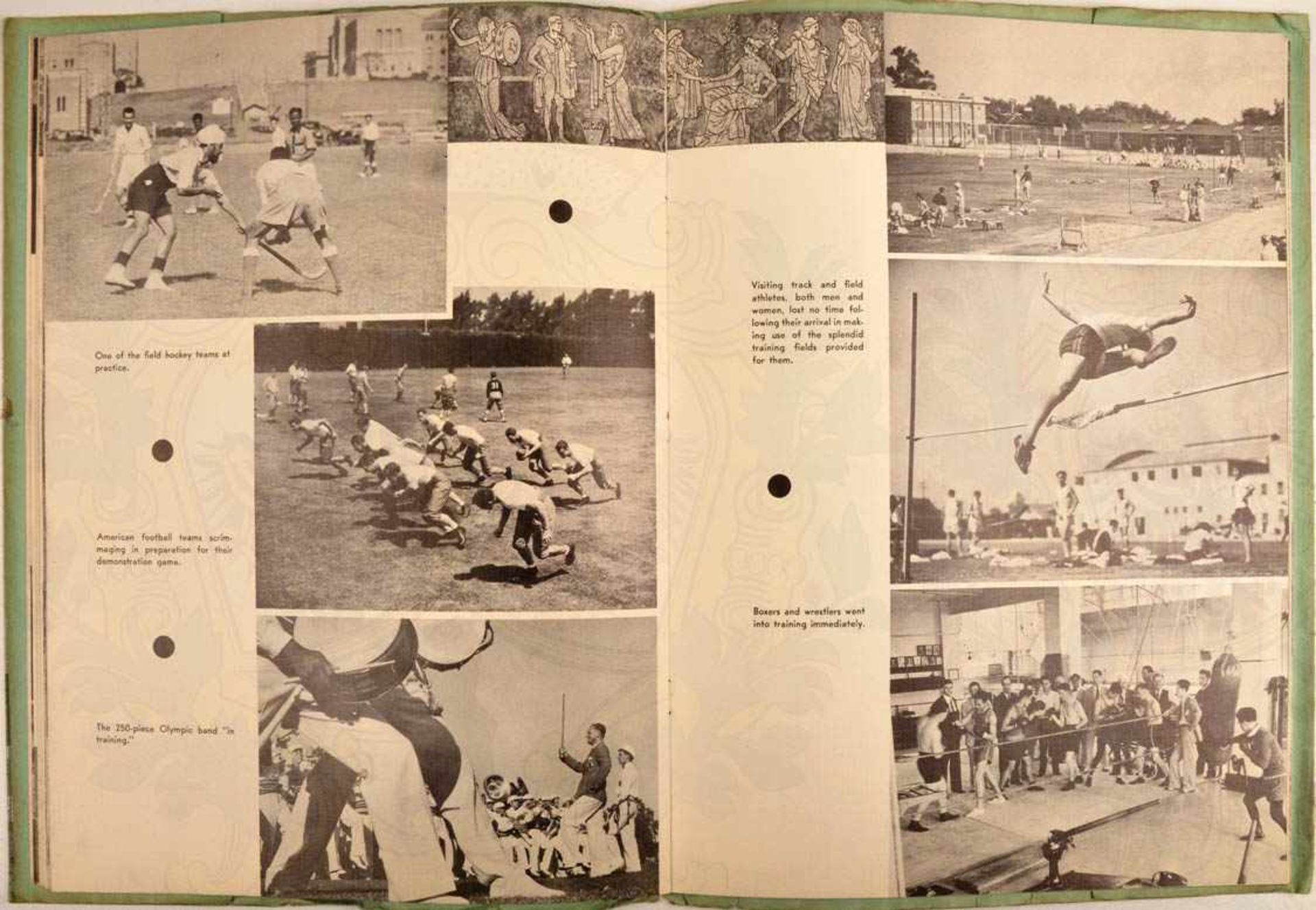 10. OLYMPIADE LOS ANGELES 1932, offz. Bildband, 64 S., engl. Text, zahlr. Fotos, Medaillenspiegel - Bild 2 aus 2